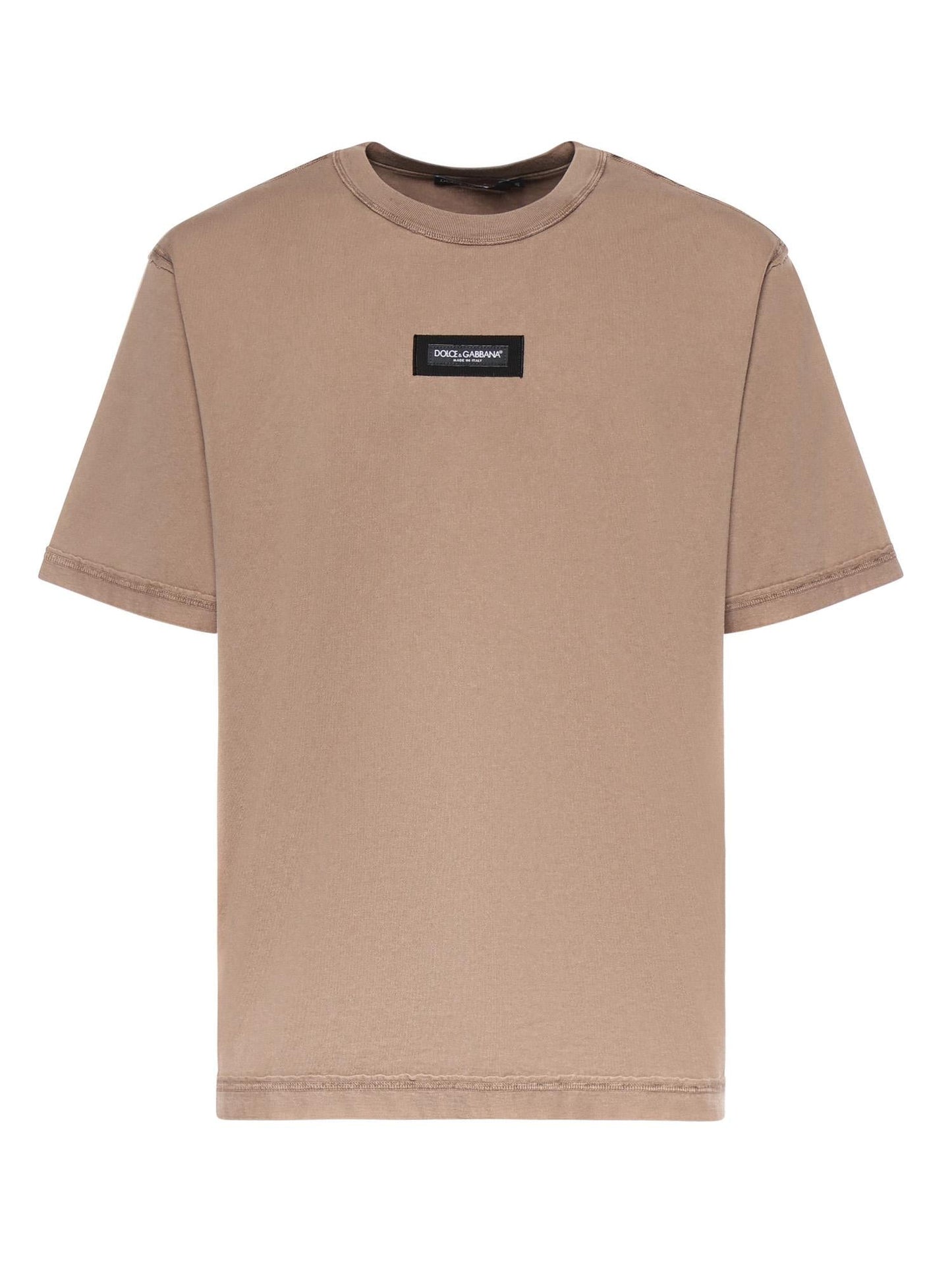 T-shirt in jersey di cotone con logo