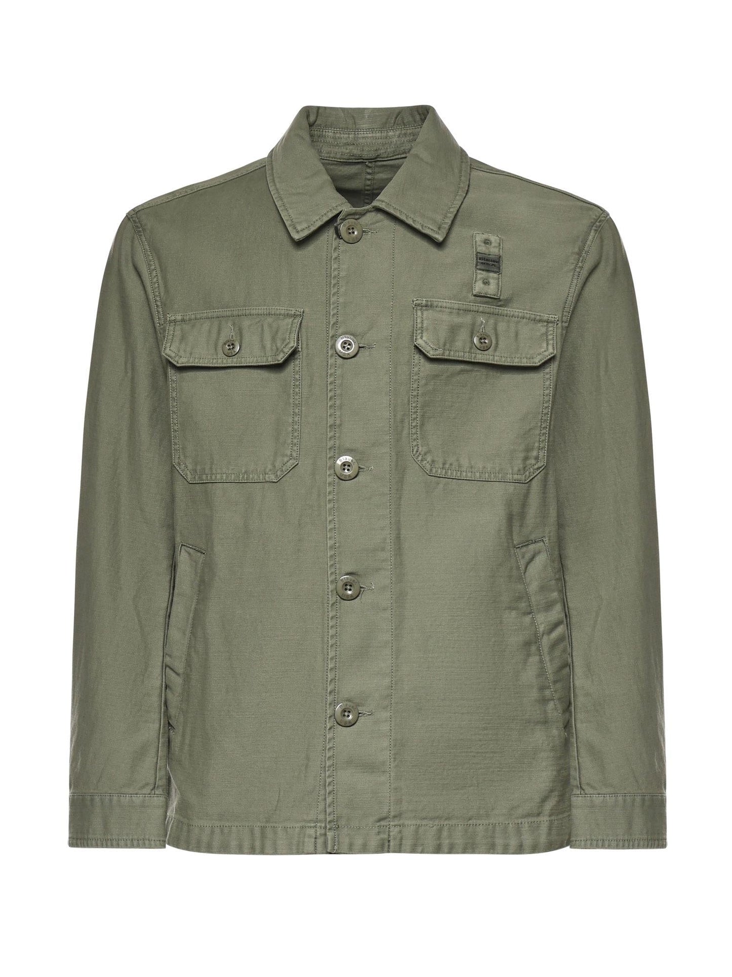 Overshirt in cotone con logo