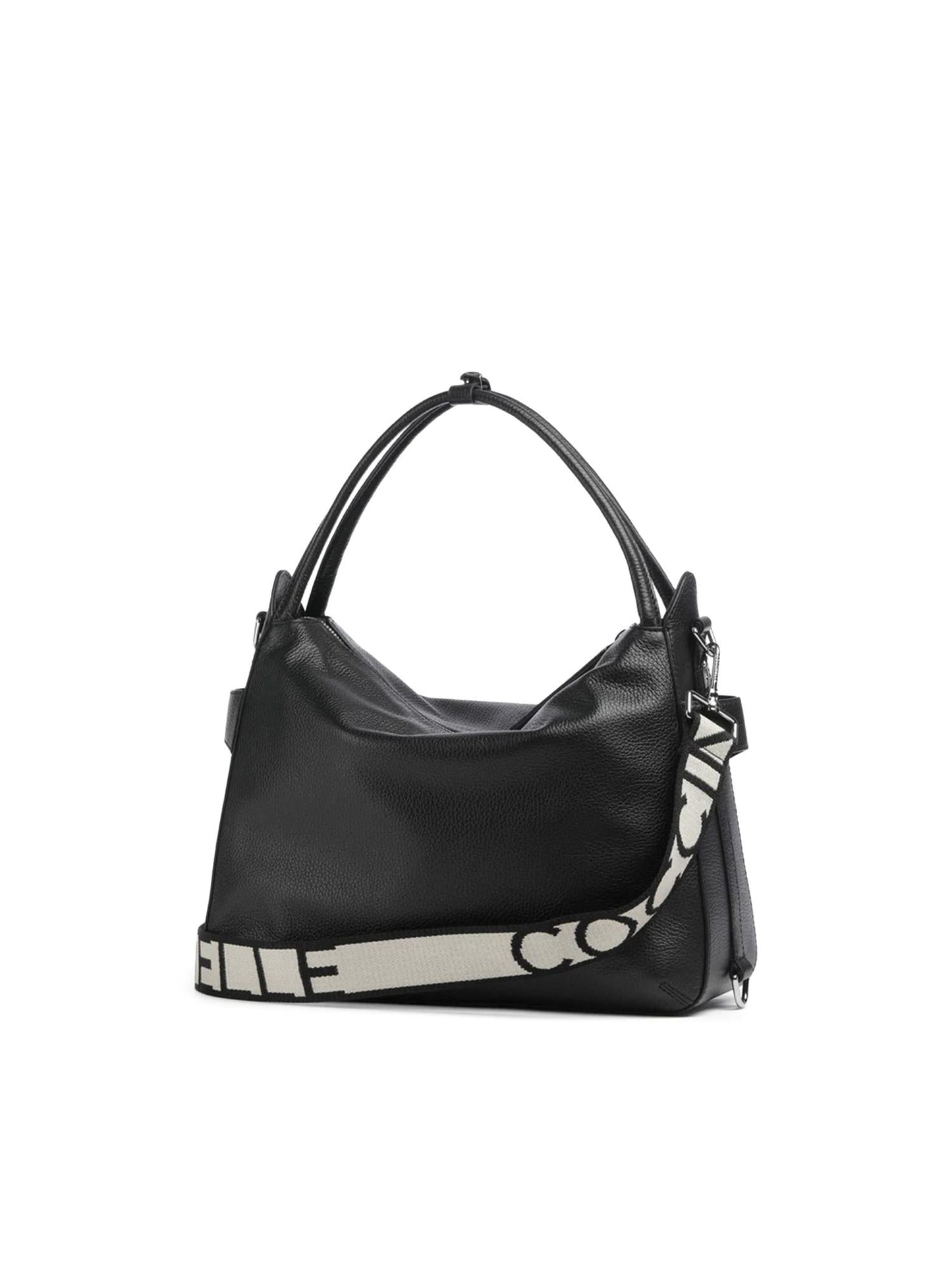 Borsa in pelle con logo