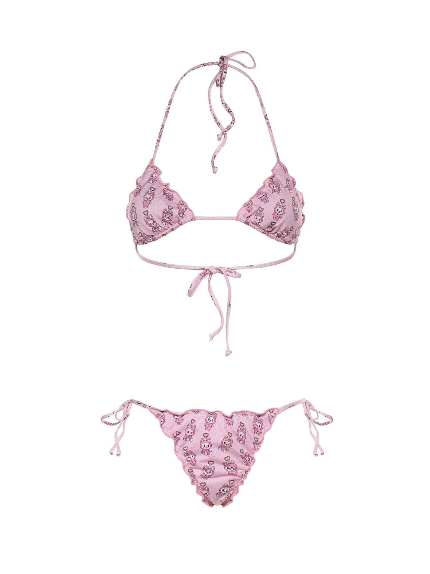 Bikini Sagitami con stampa LaBubu