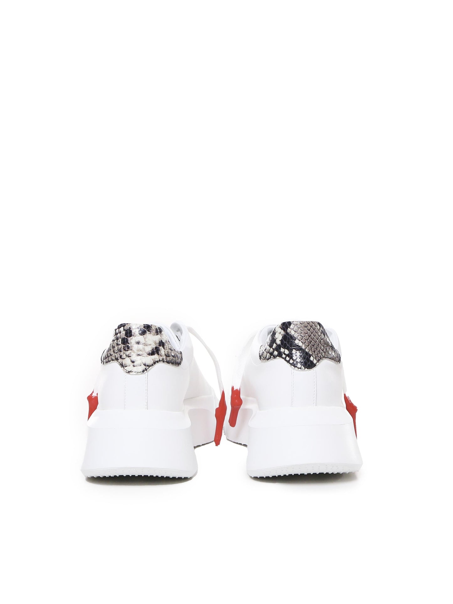 Sneakers Nemesis in nappa con lacci cerati