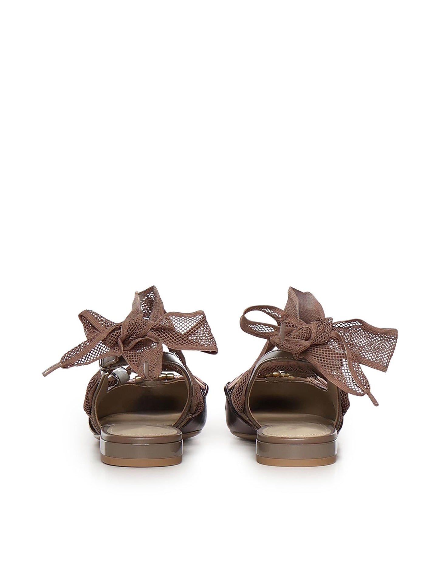 Ballerine slingback con lacci