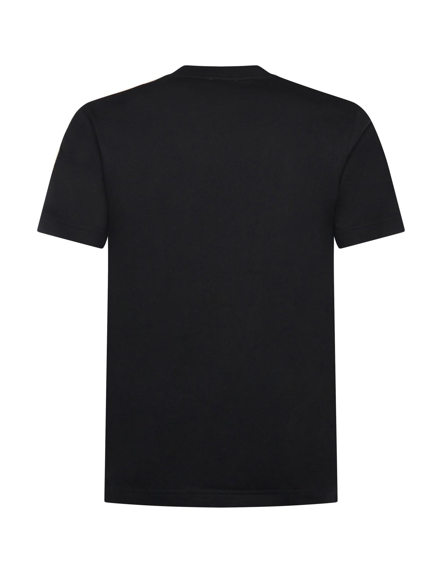 T-shirt in cotone con finiture Check