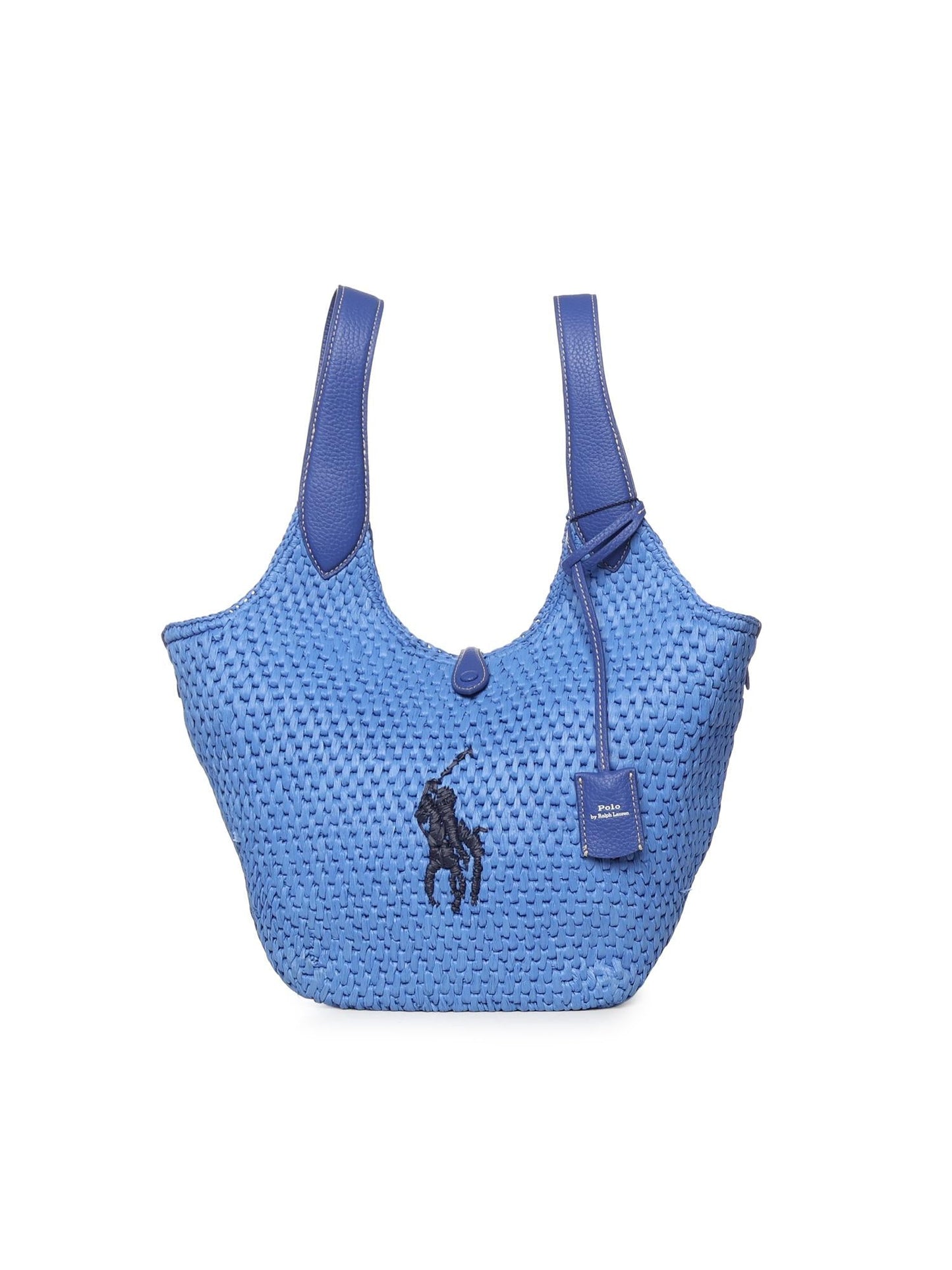 Borsa tote in rafia e viscosa