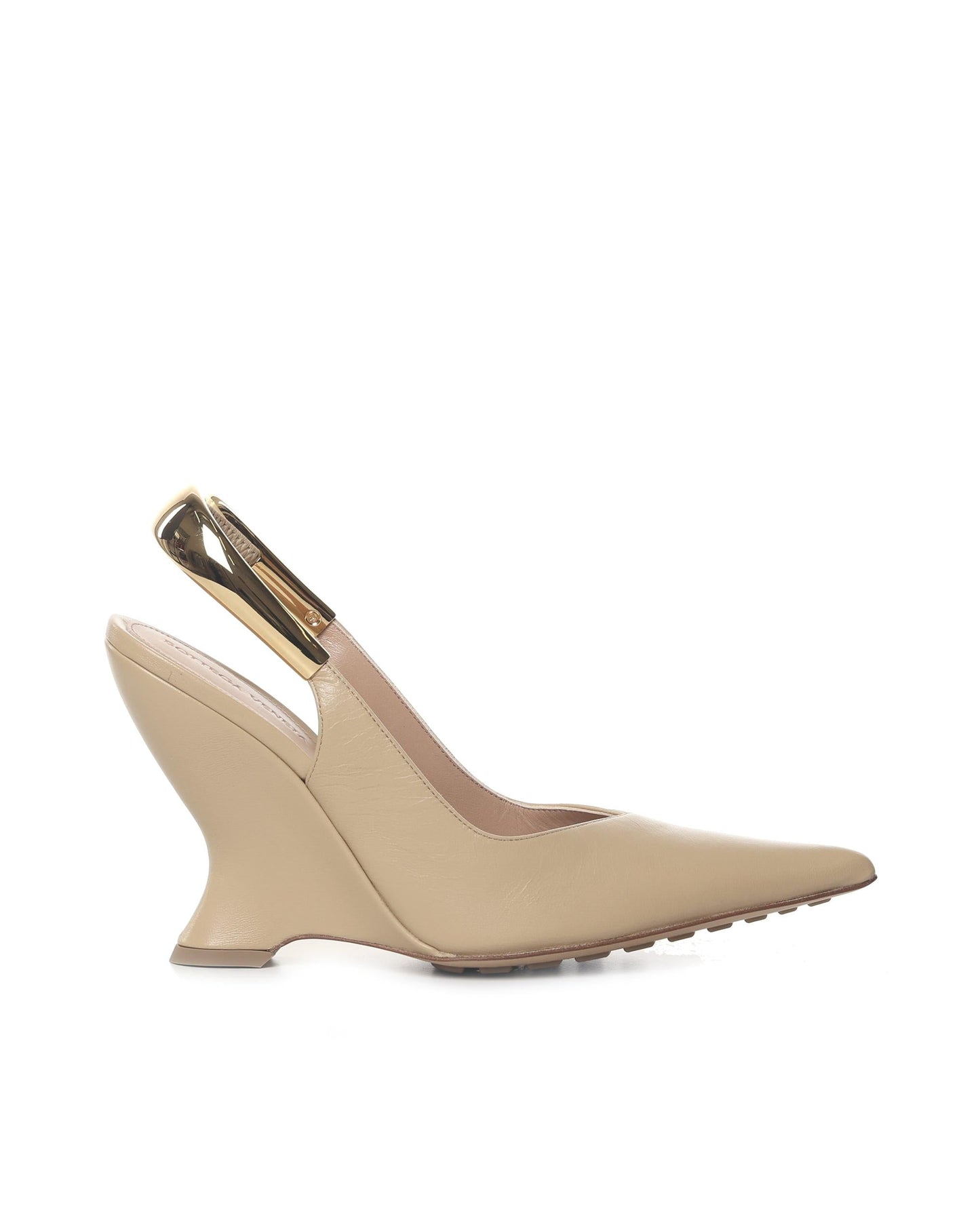 Pumps slingback in pelle