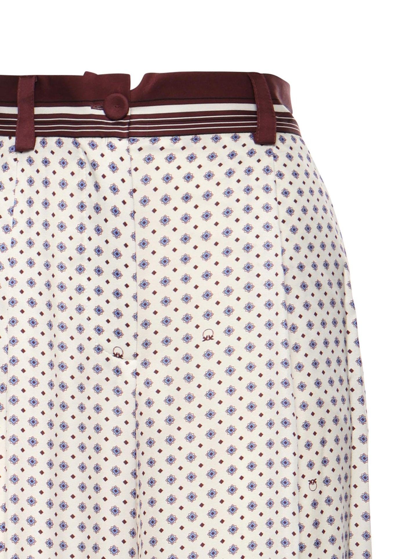 Pantaloni con motivo cravatteria