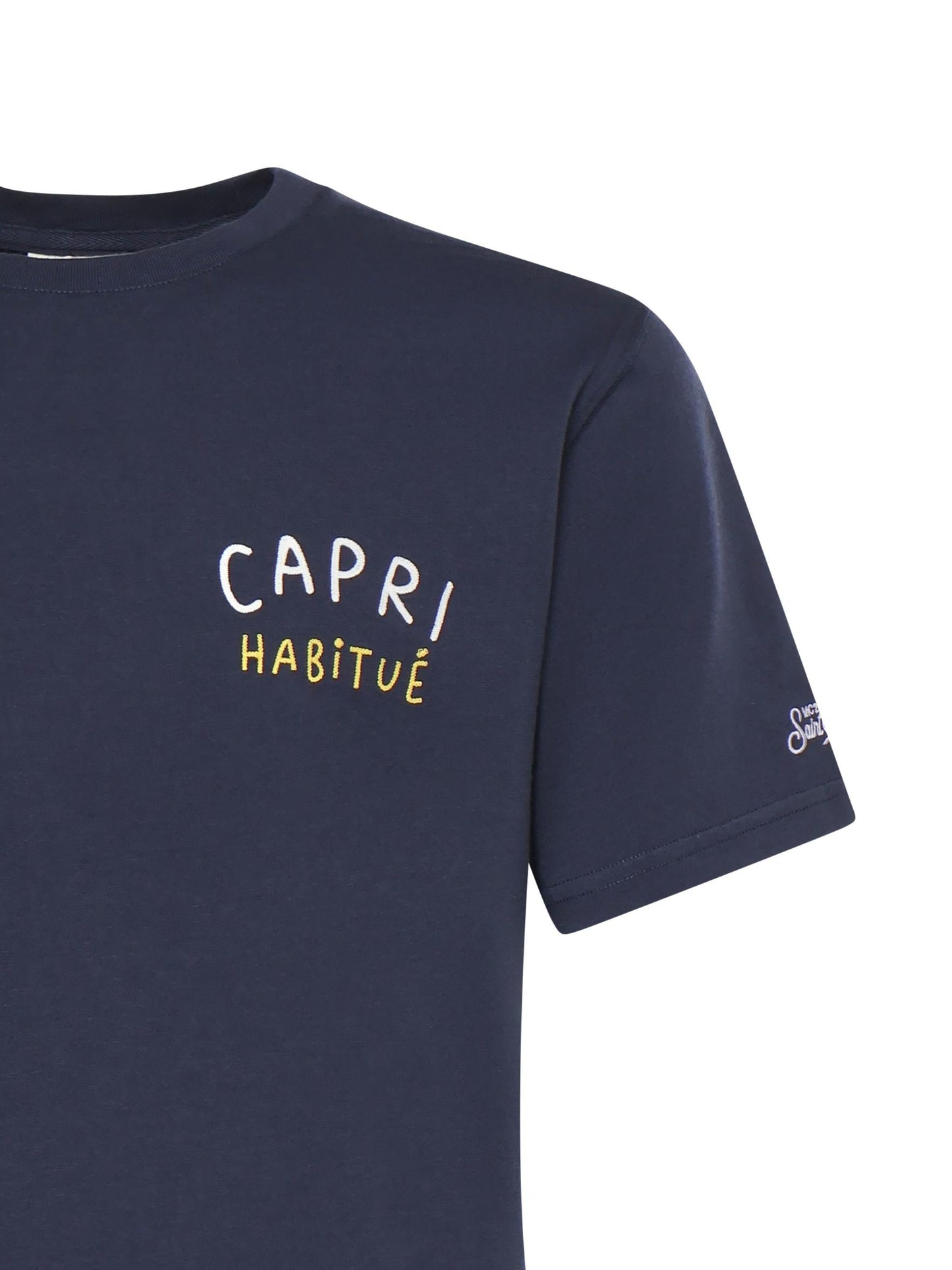 T-shirt con ricamo in cotone