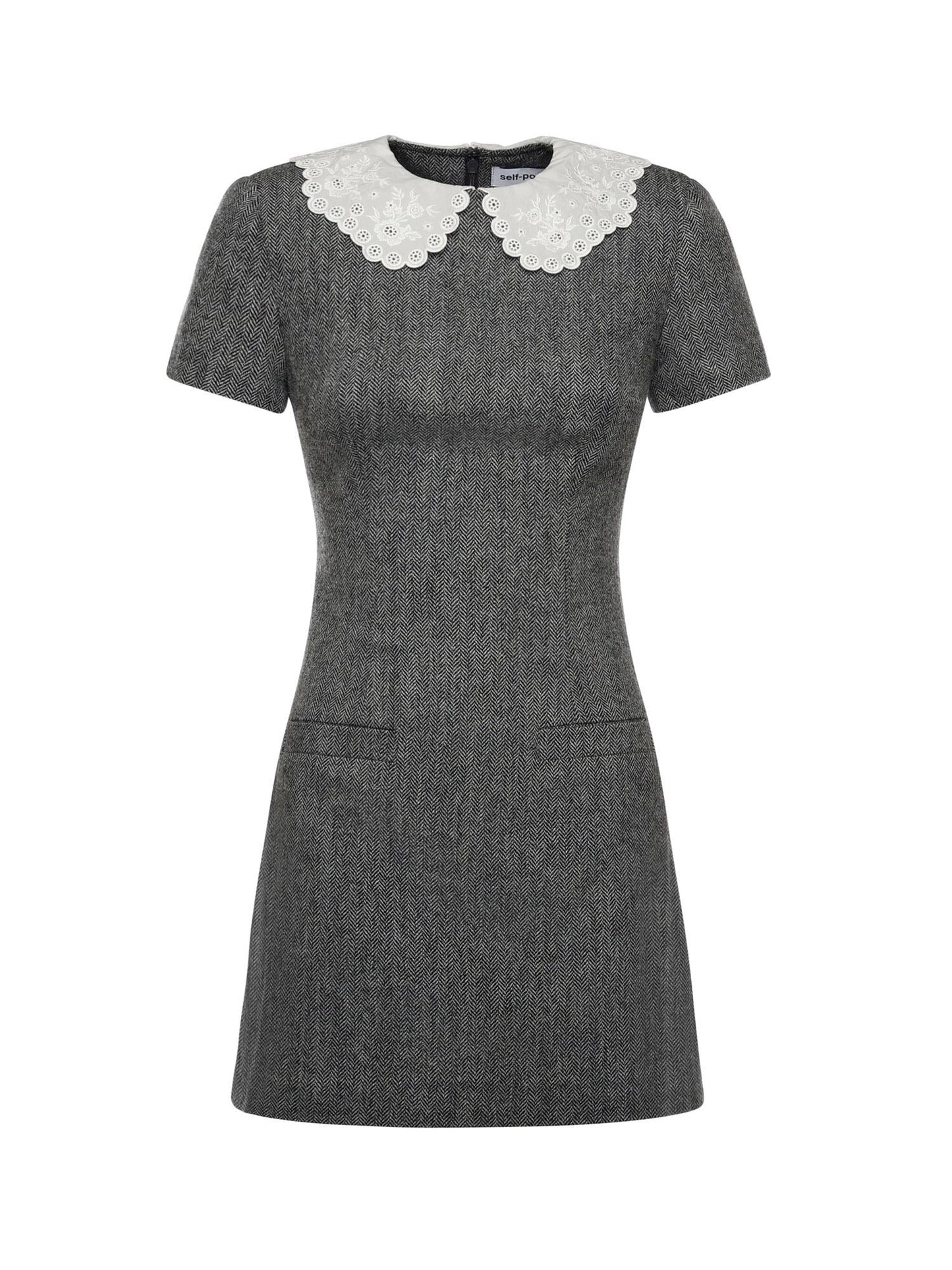 Mini abito in maglia di lana