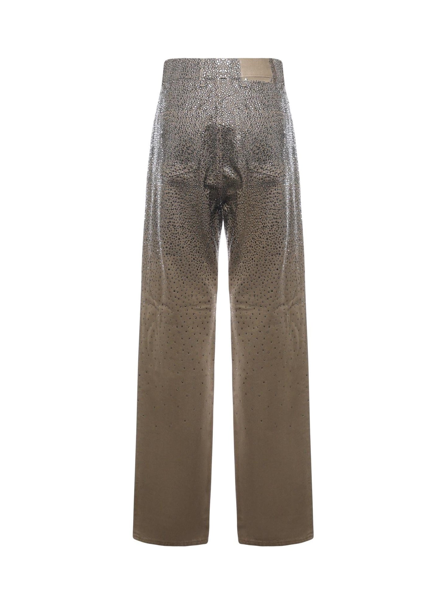 Pantaloni con Swarovski effetto degradè