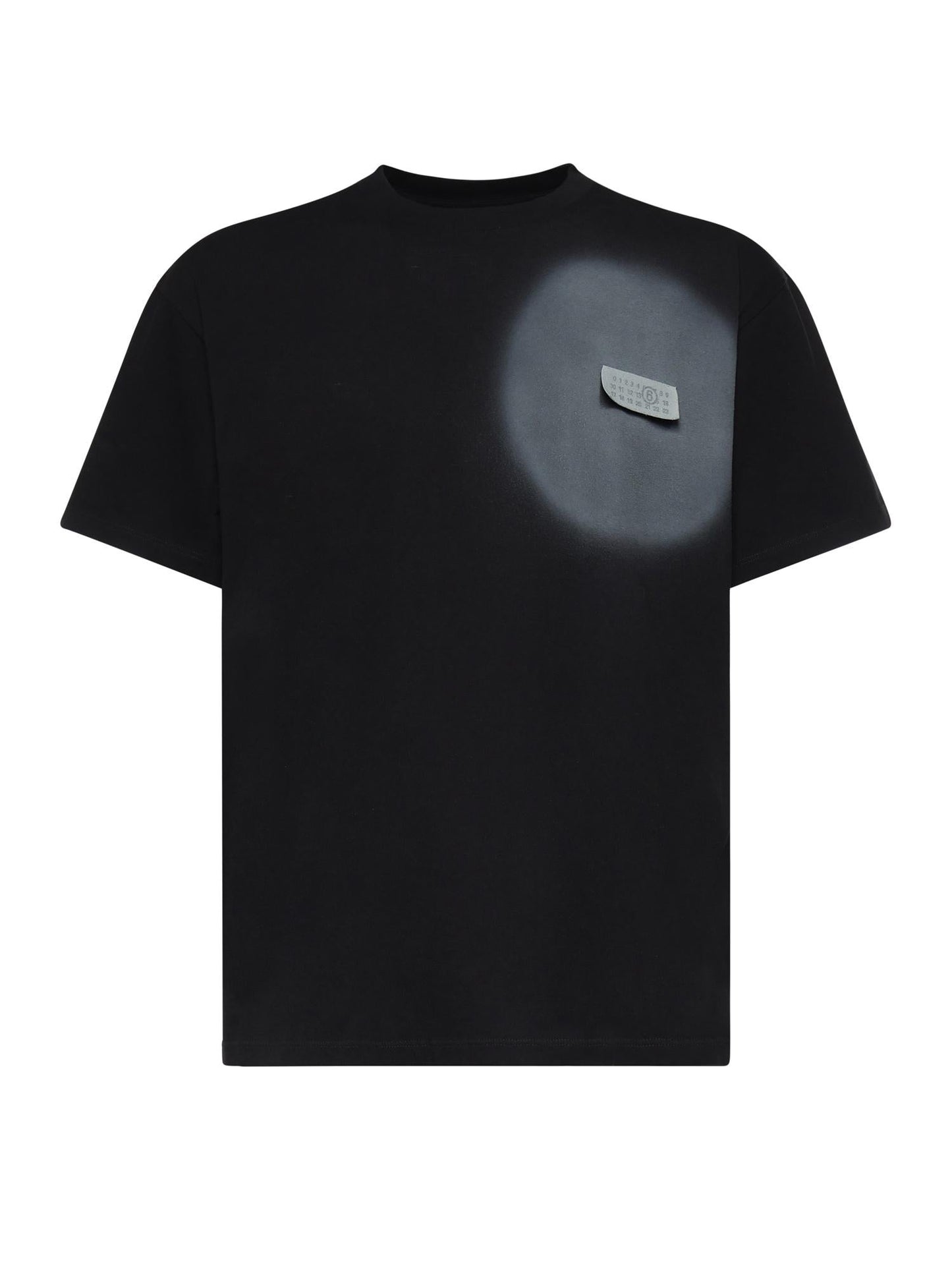 T-shirt con stampa spray in cotone