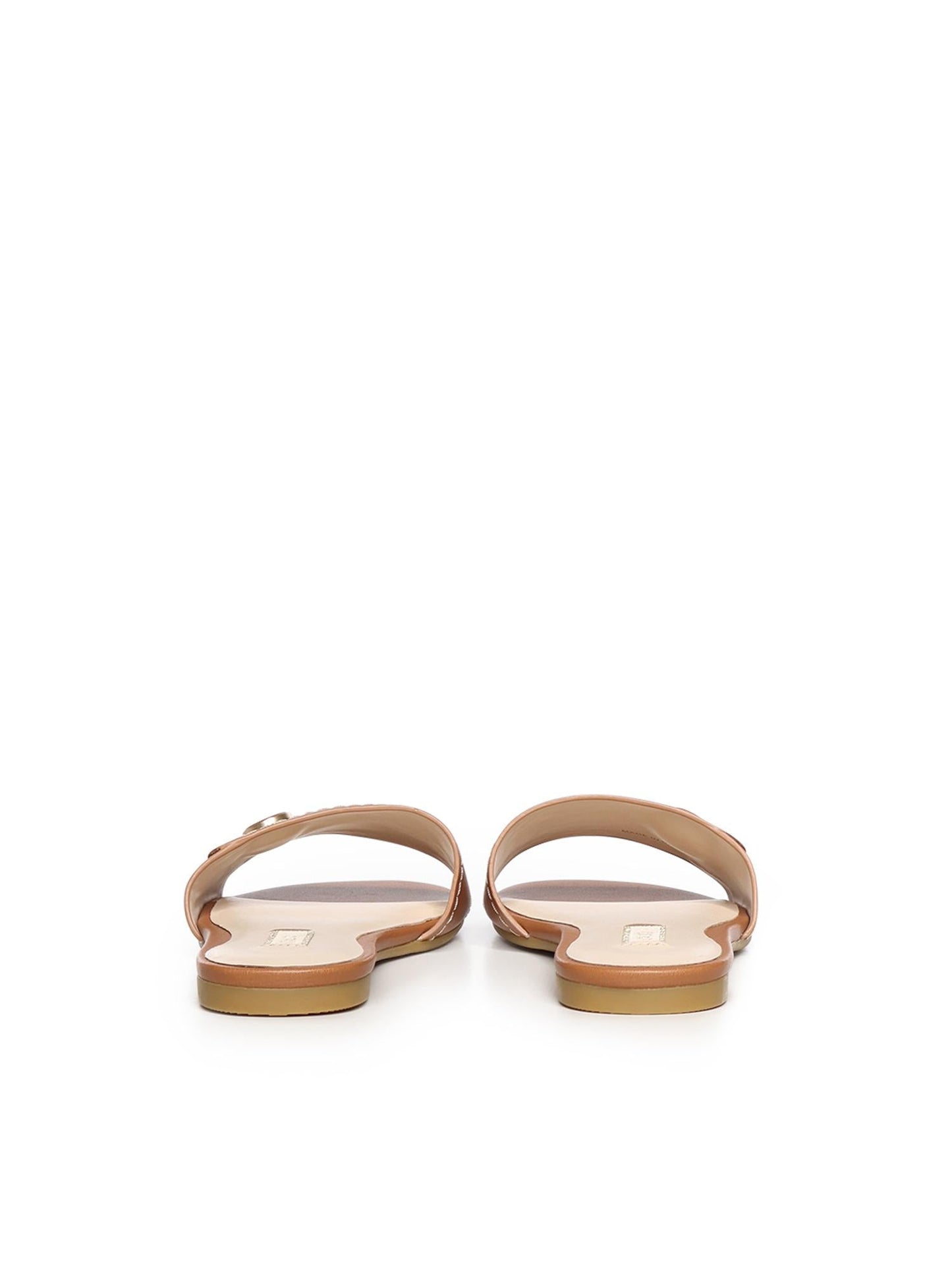 Sandali flat in pelle