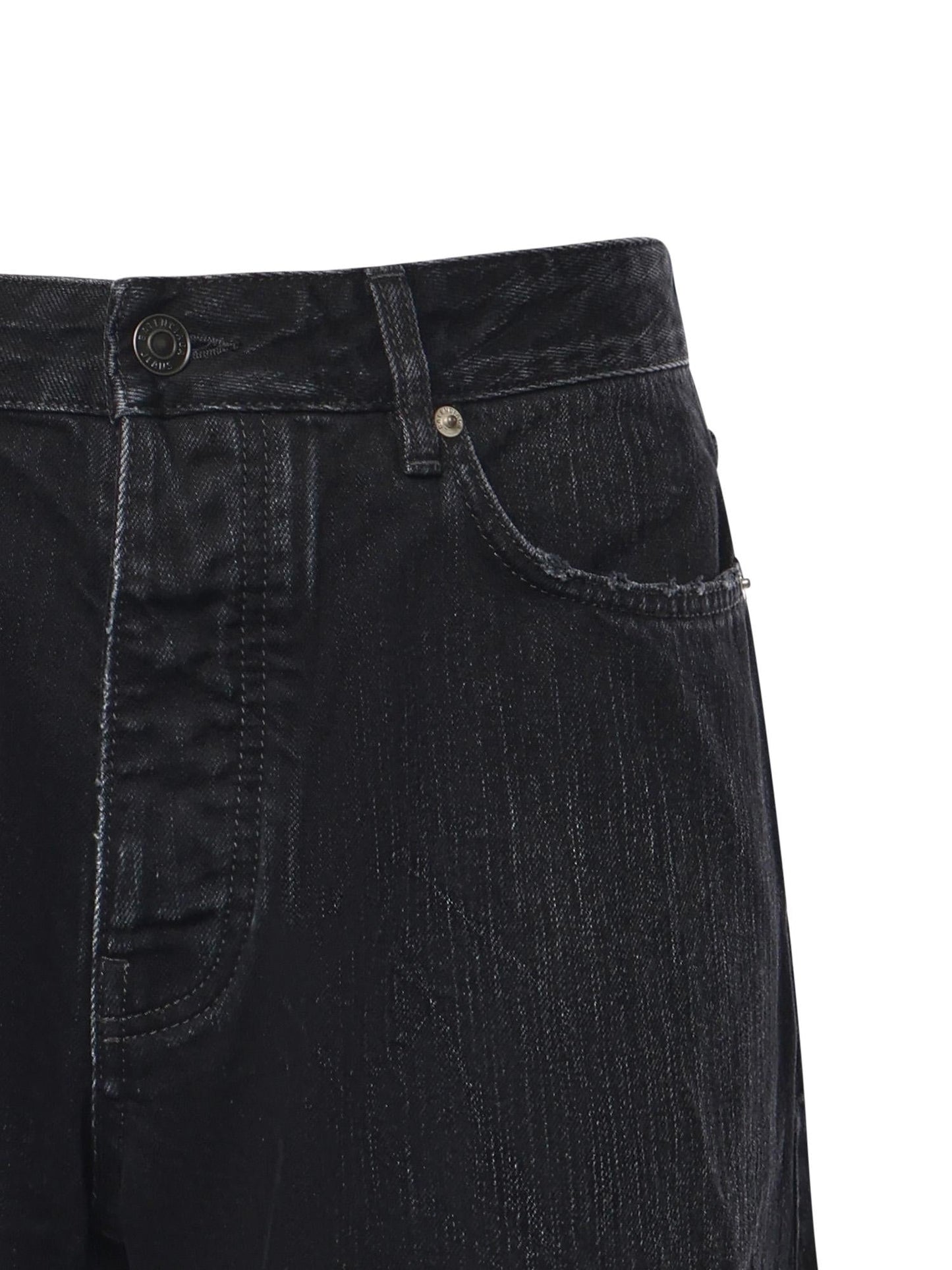 Jeans Distressed in denim di cotone