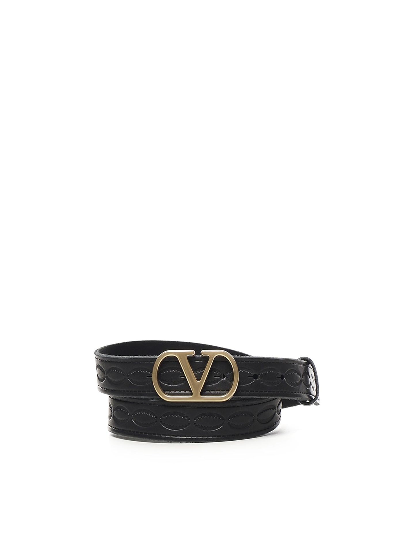 Cintura Vlogo Singature in pelle
