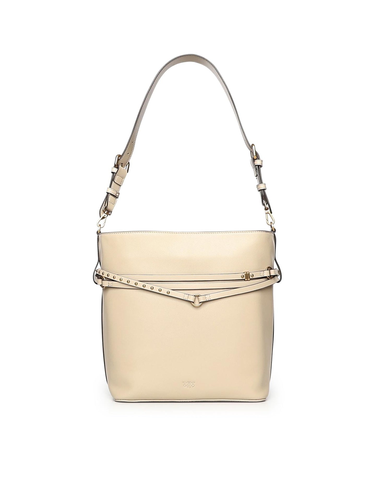 Borsa a spalla media Bucket Belt Bag in pelle