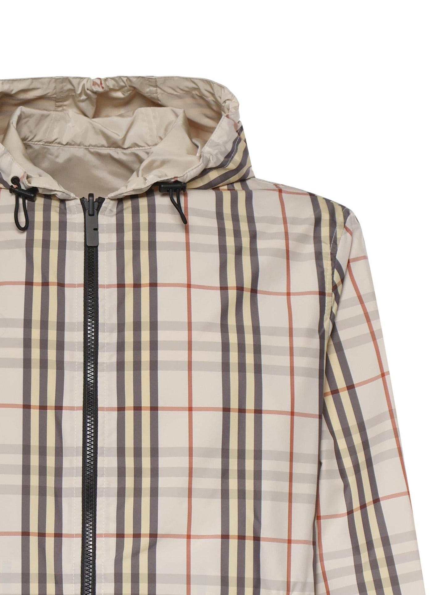 Giacca reversibile Burberry Check con cappuccio