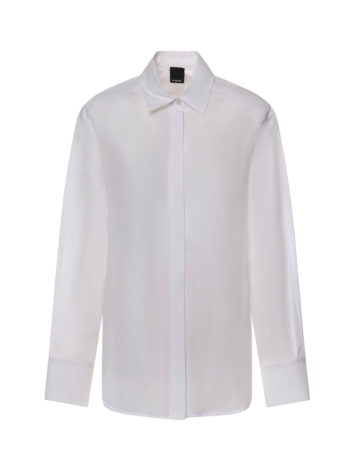 Camicia in popeline e crêpe