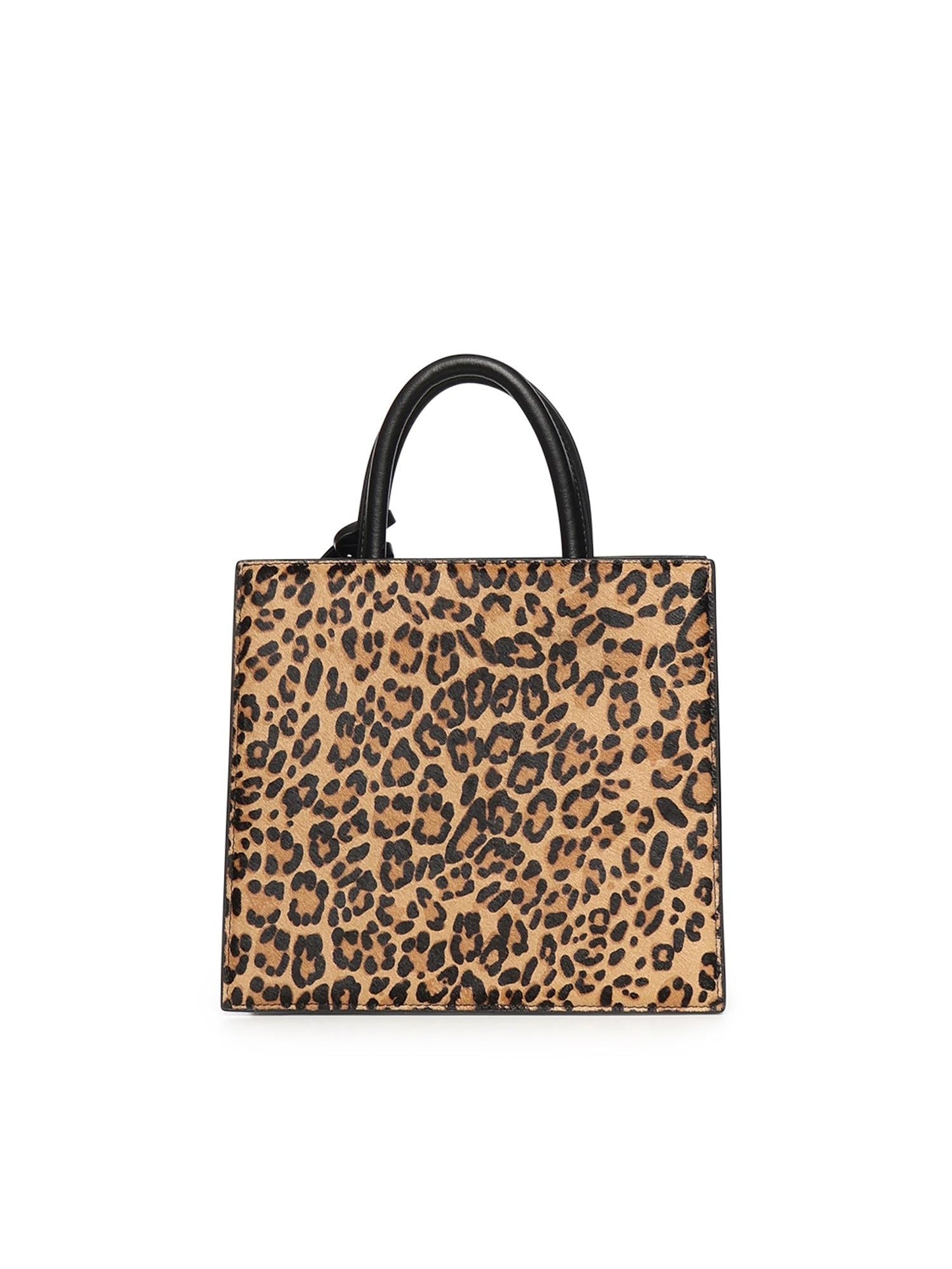 Borsa Shop Bag Midi con stampa leopardata