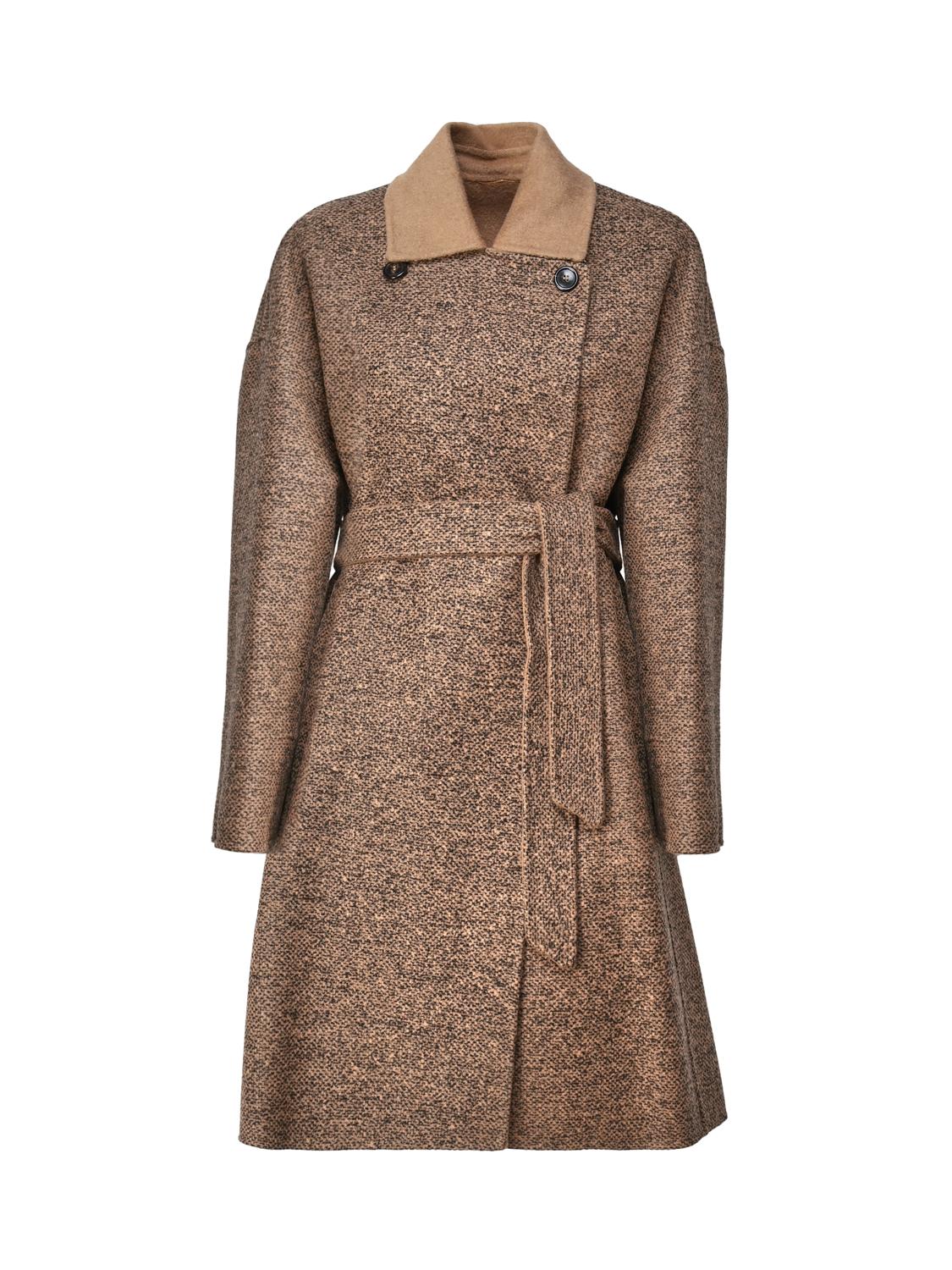 Cappotto reversibile in cammello e lana