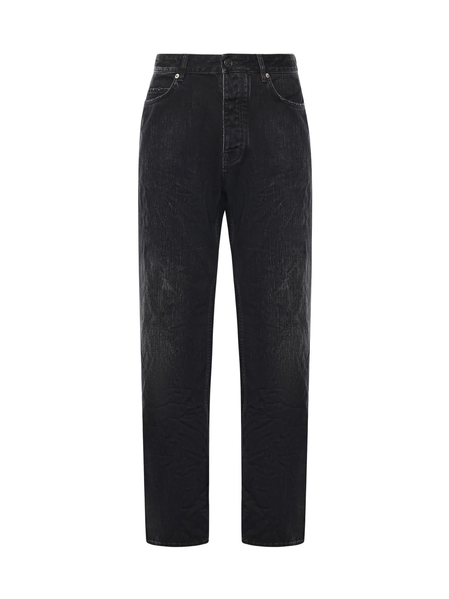 Jeans Distressed in denim di cotone