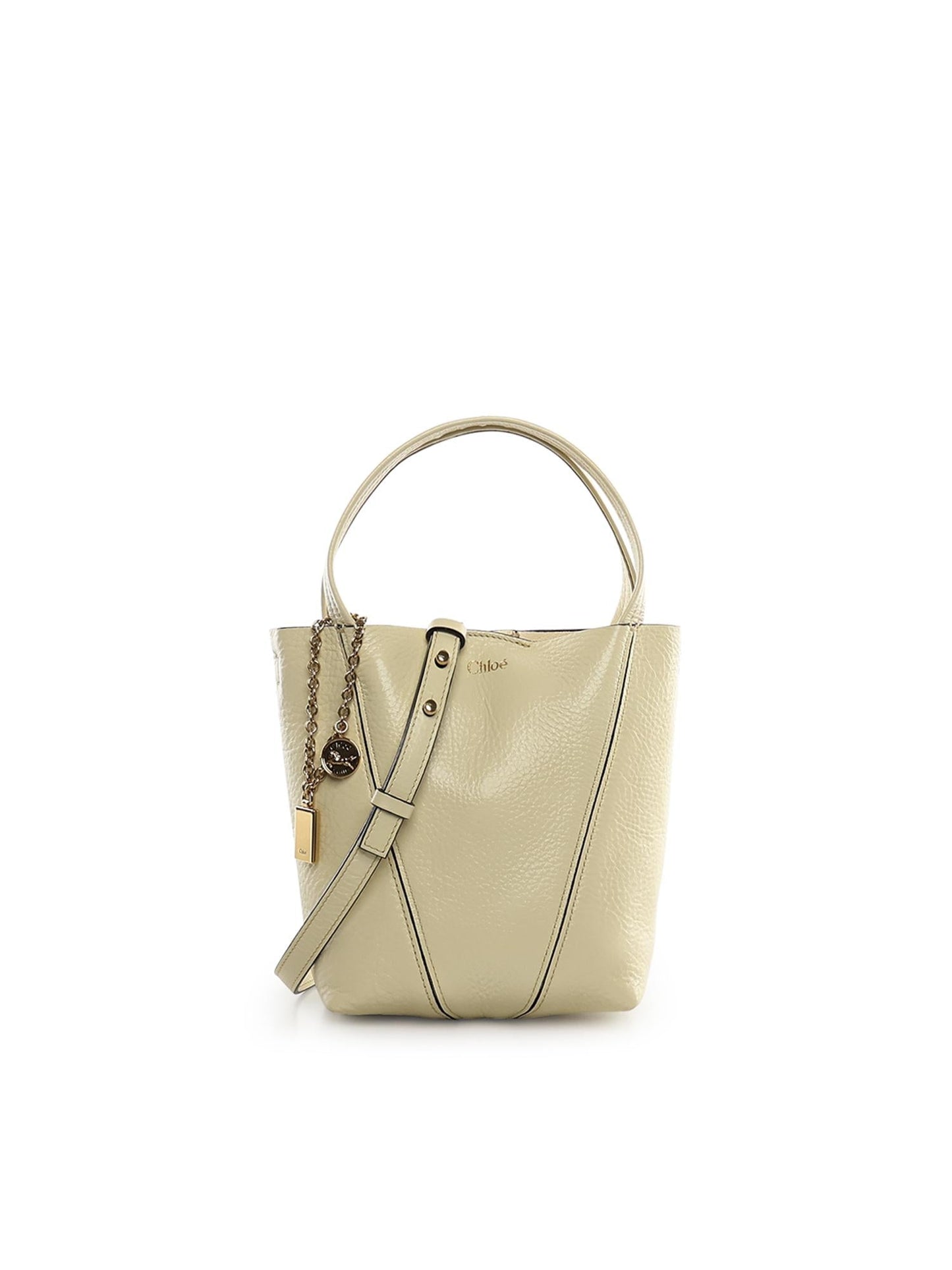 Tote bag piccola Chloé Spin in pelle