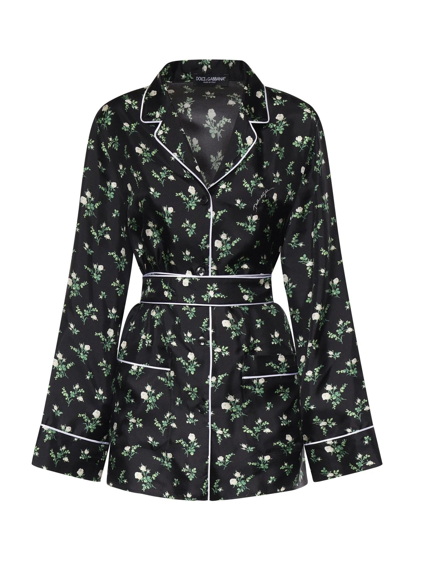 Camicia con stampa Roselline e Mughetti