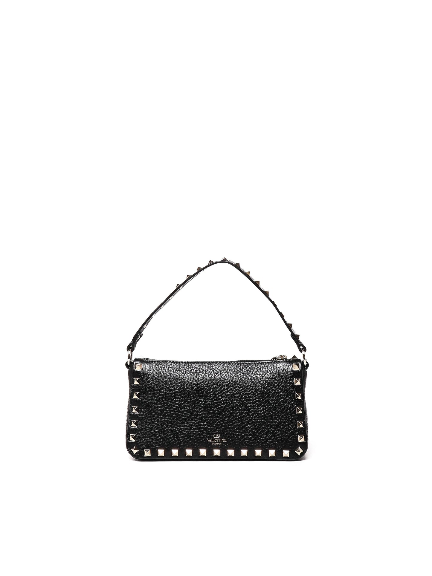 Borsa piccola a tracolla Rockstud in vitello