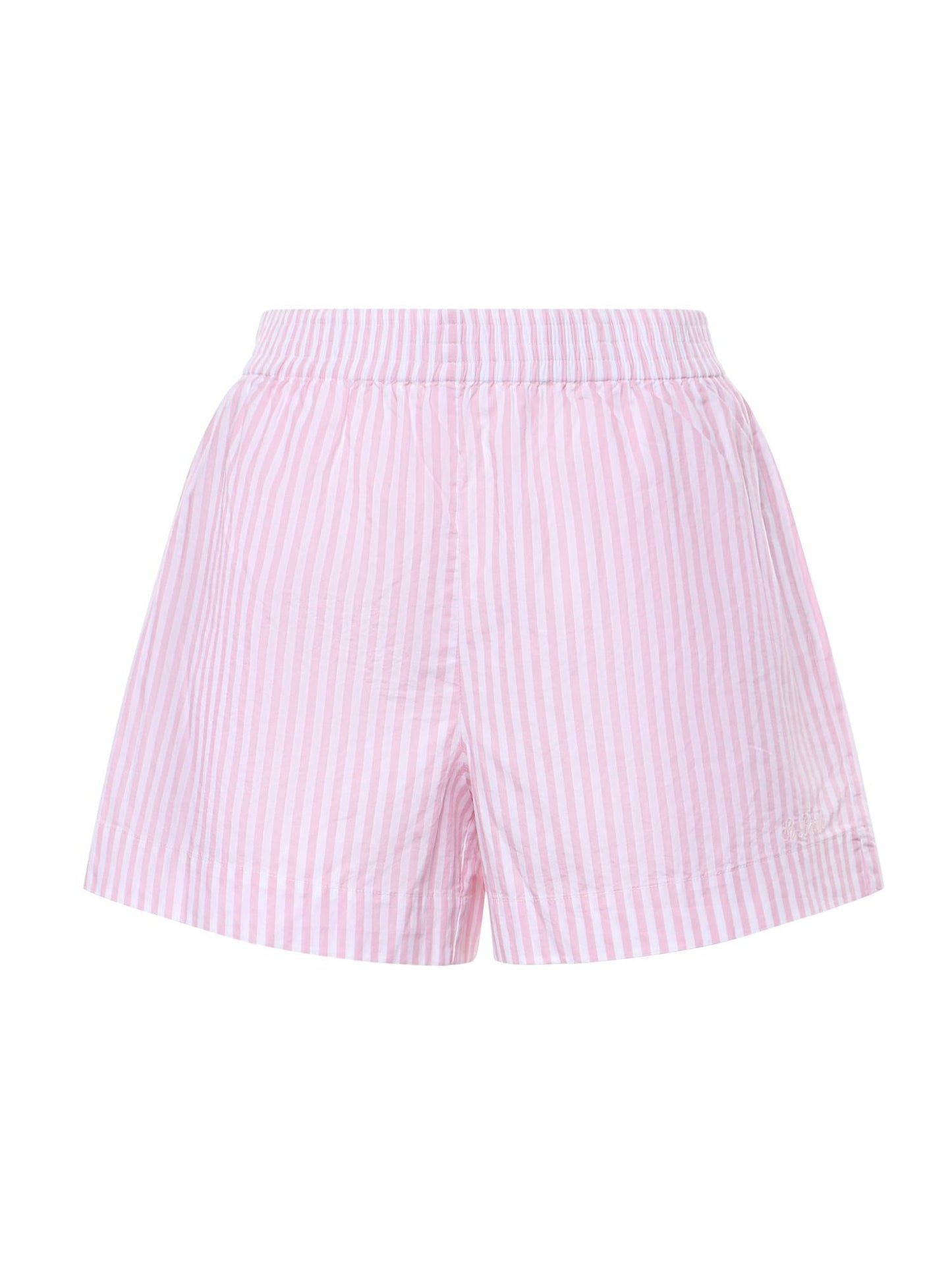 Shorts in cotone a righe