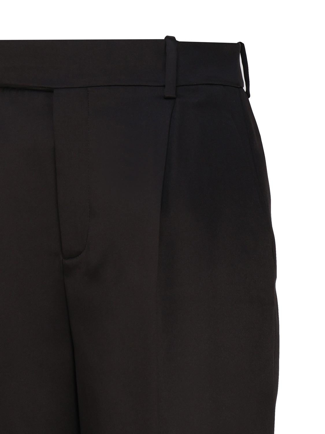 Pantaloni svasati in satin
