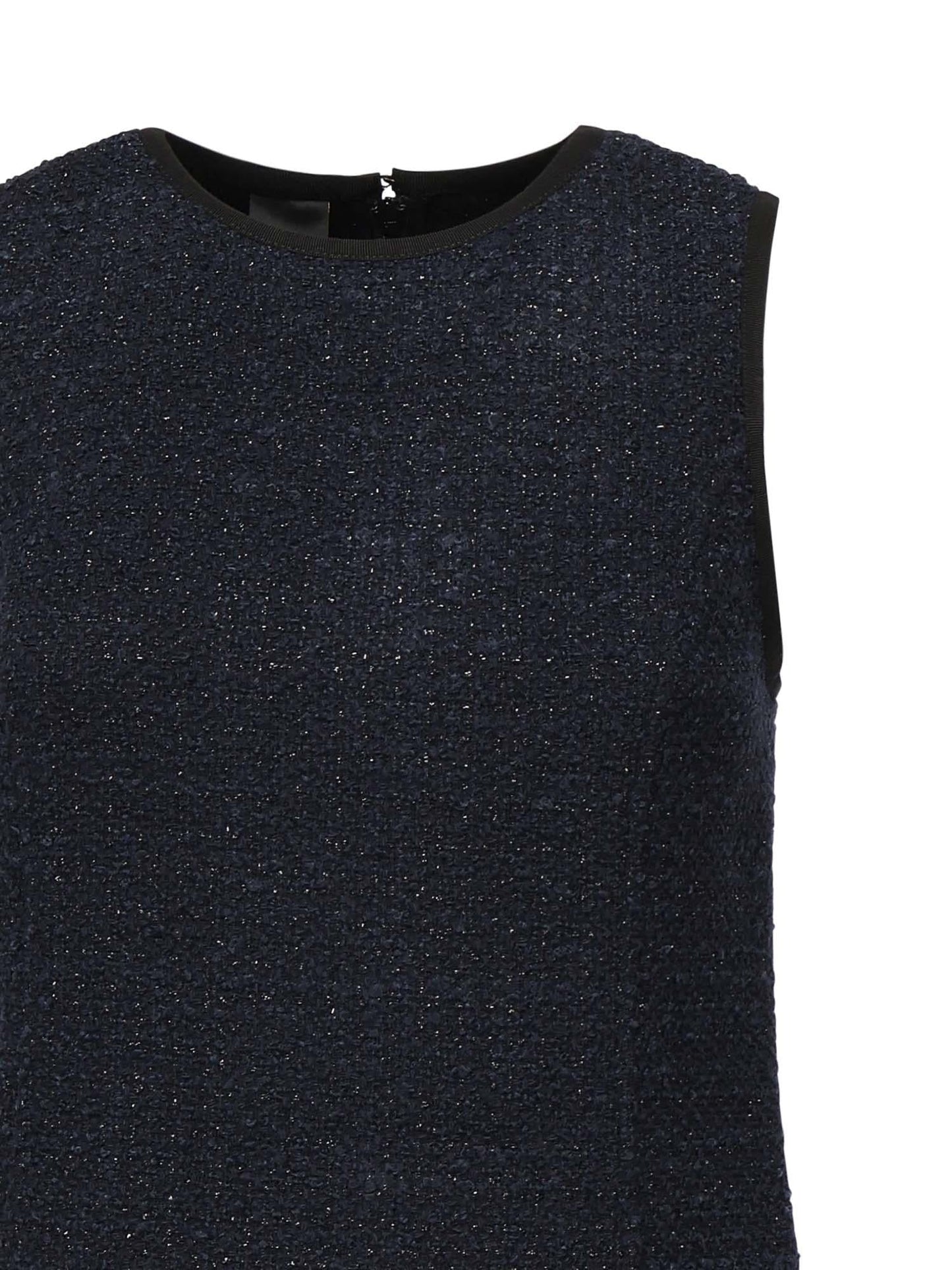 Abito smanicato in tweed