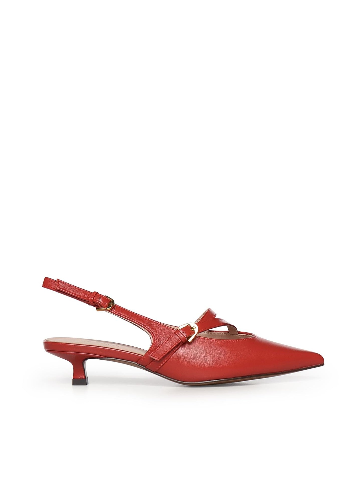 Slingback Ginko in pelle