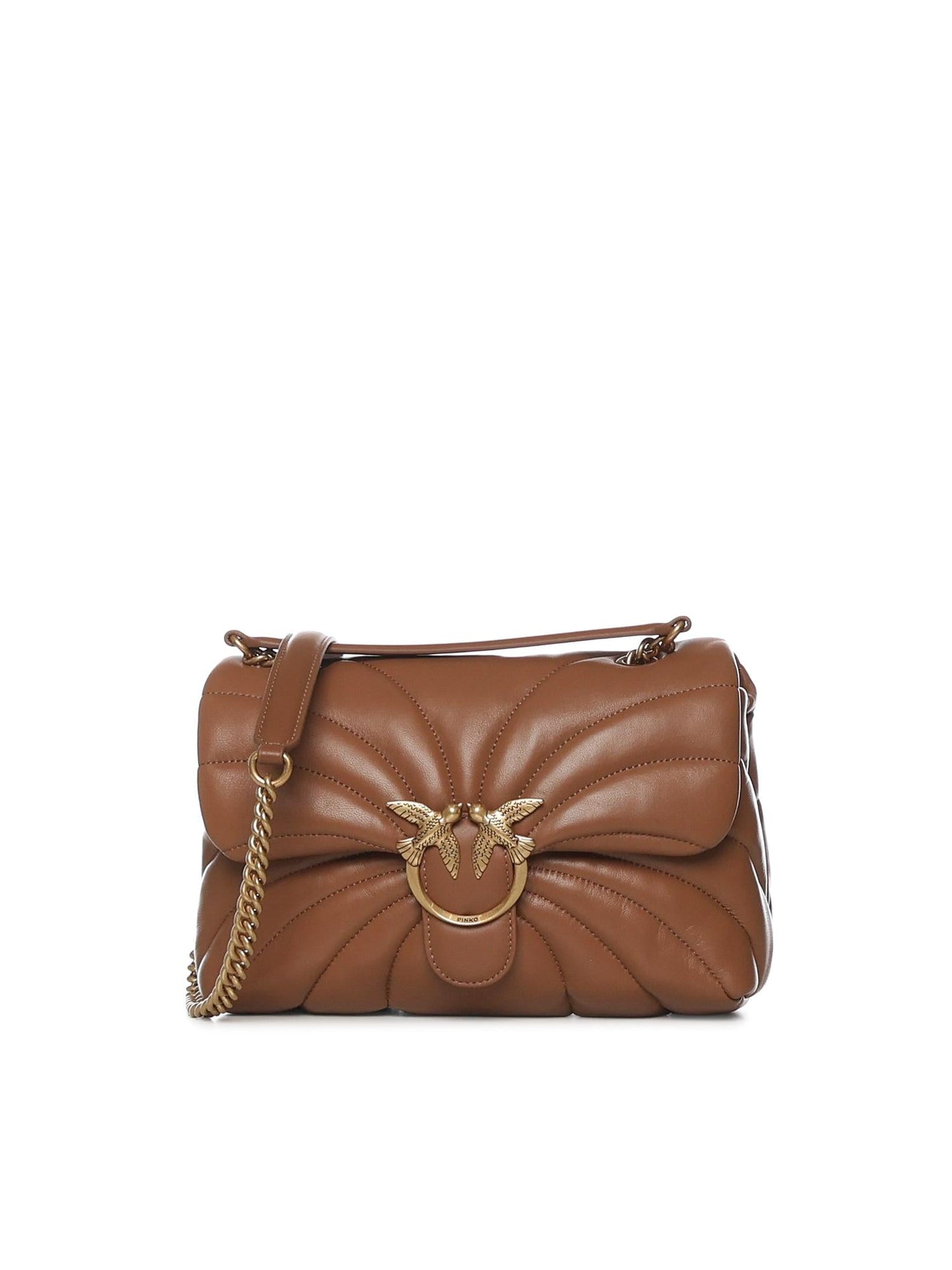 Borsa a tracolla grande Love Bag Puff trapunta farfalla