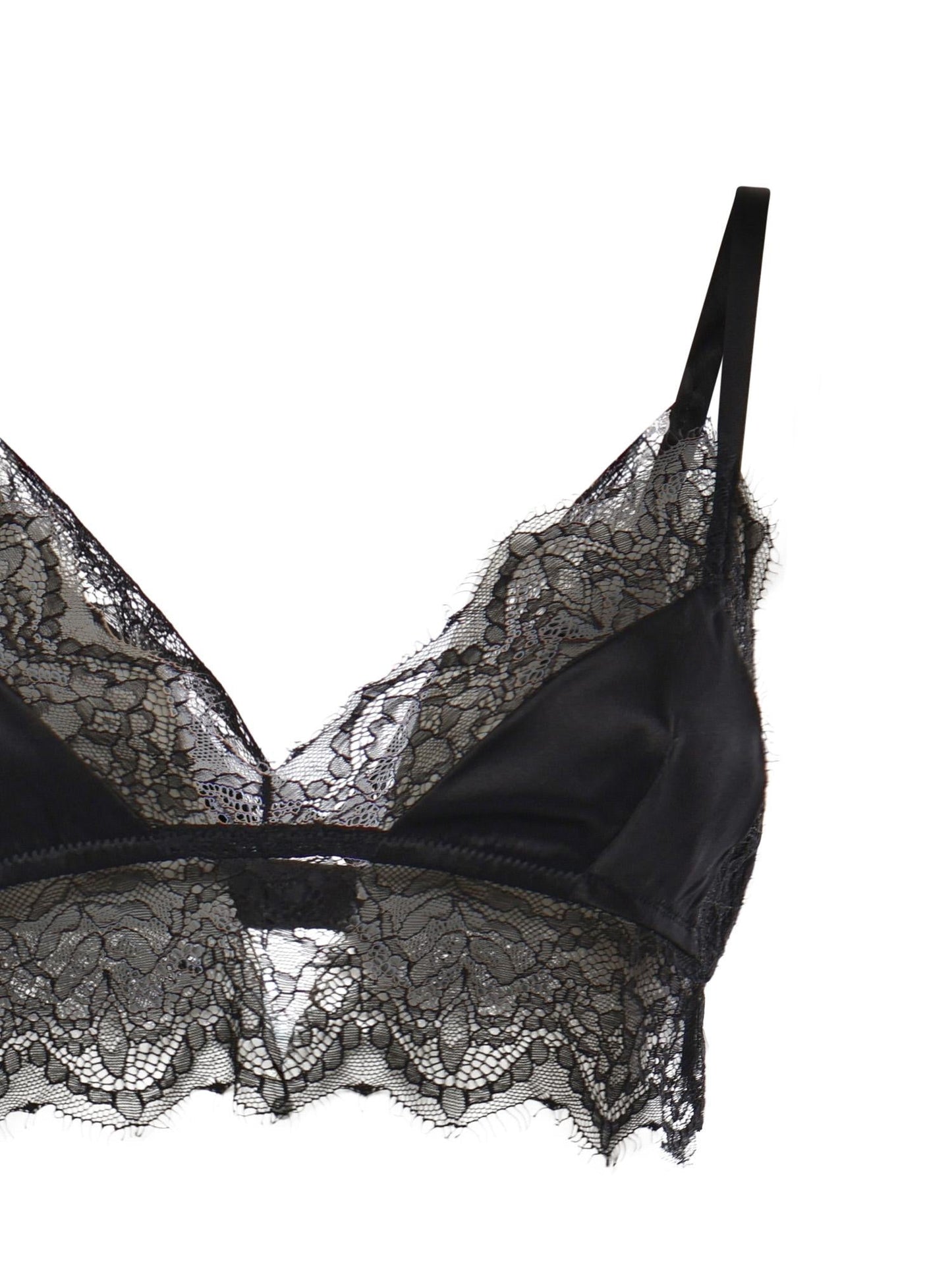 Reggiseno bralette soft cup in raso di seta