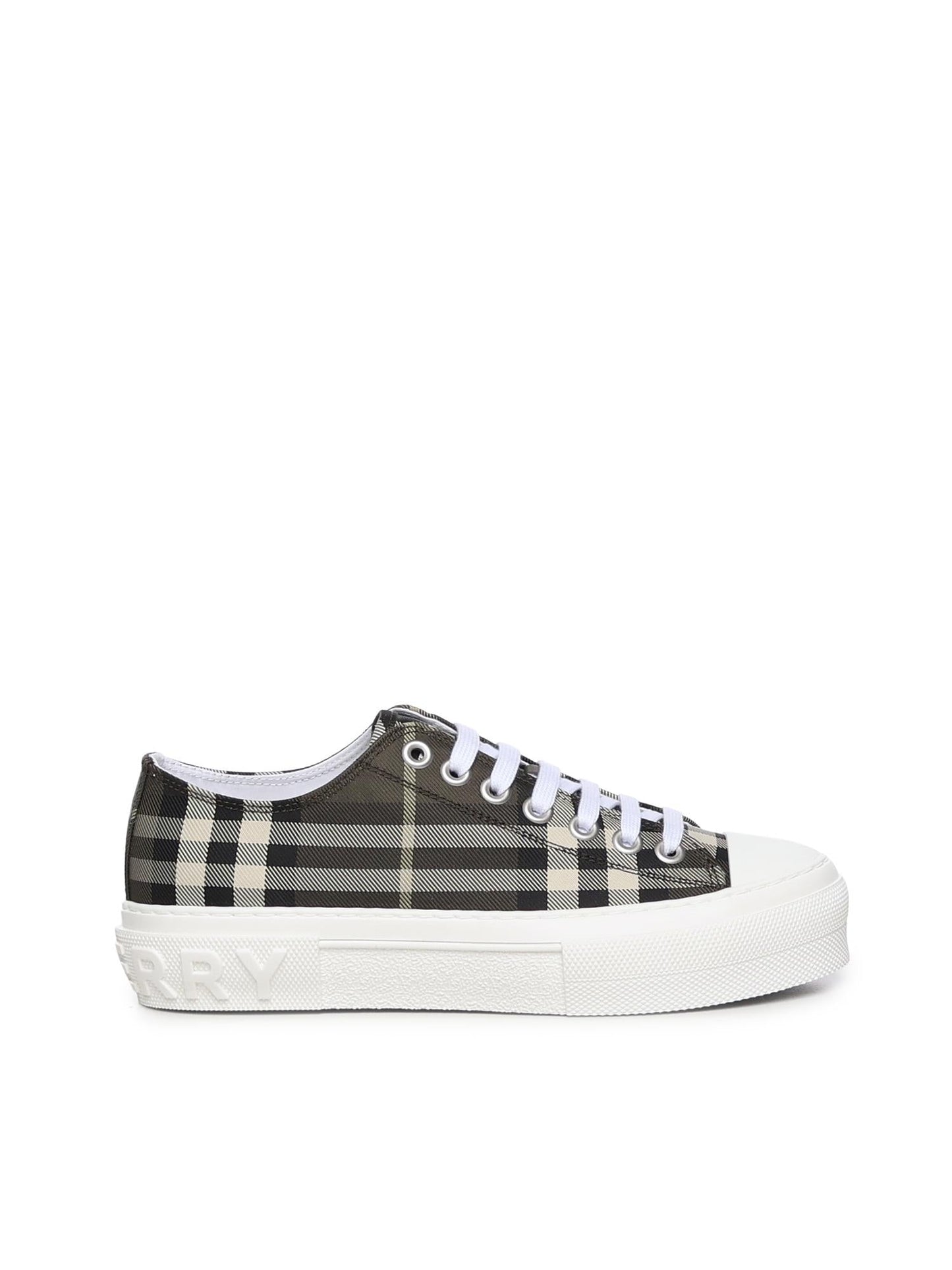 Sneaker in misto nylon Check