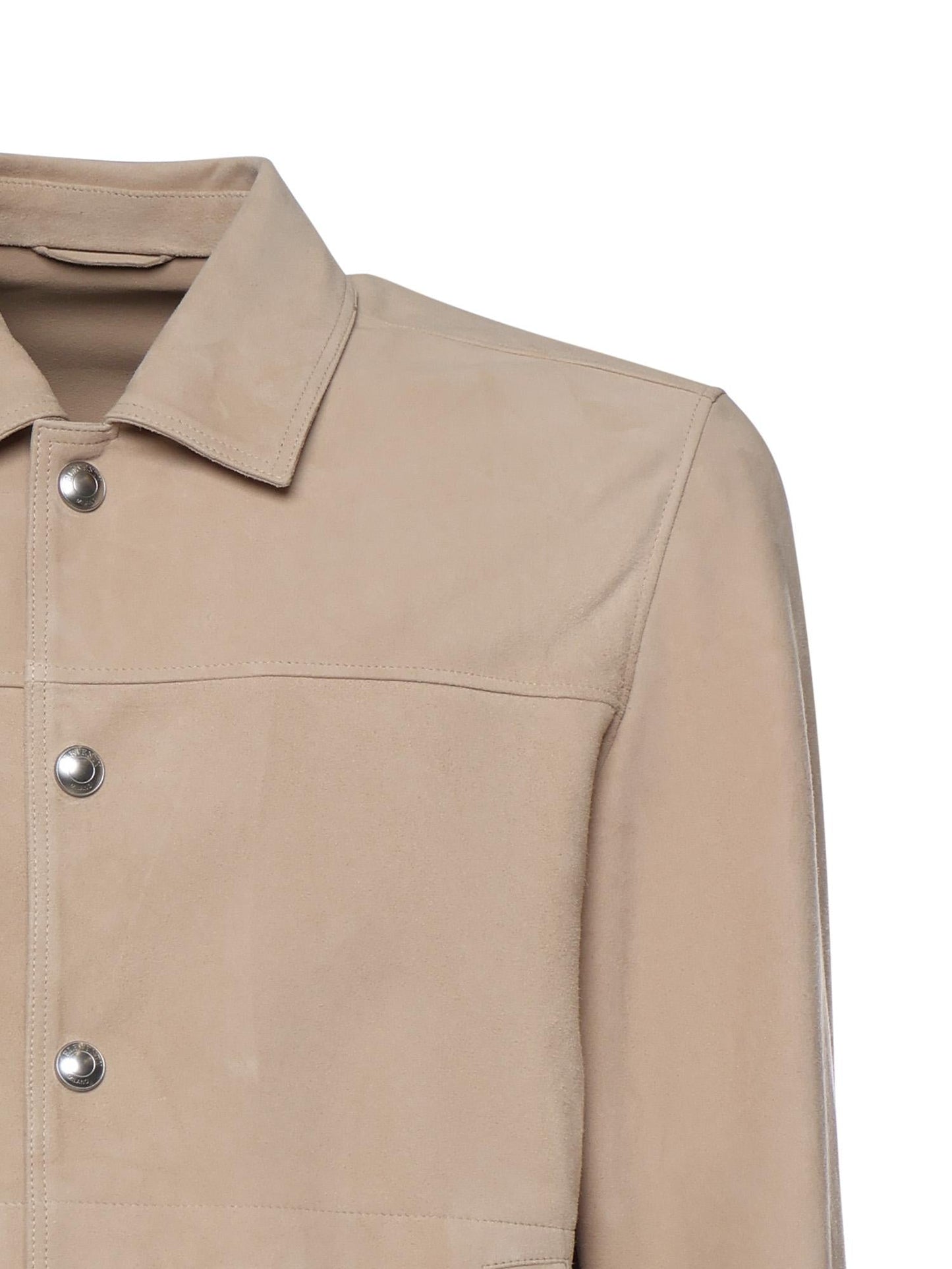 Bomber in suede
