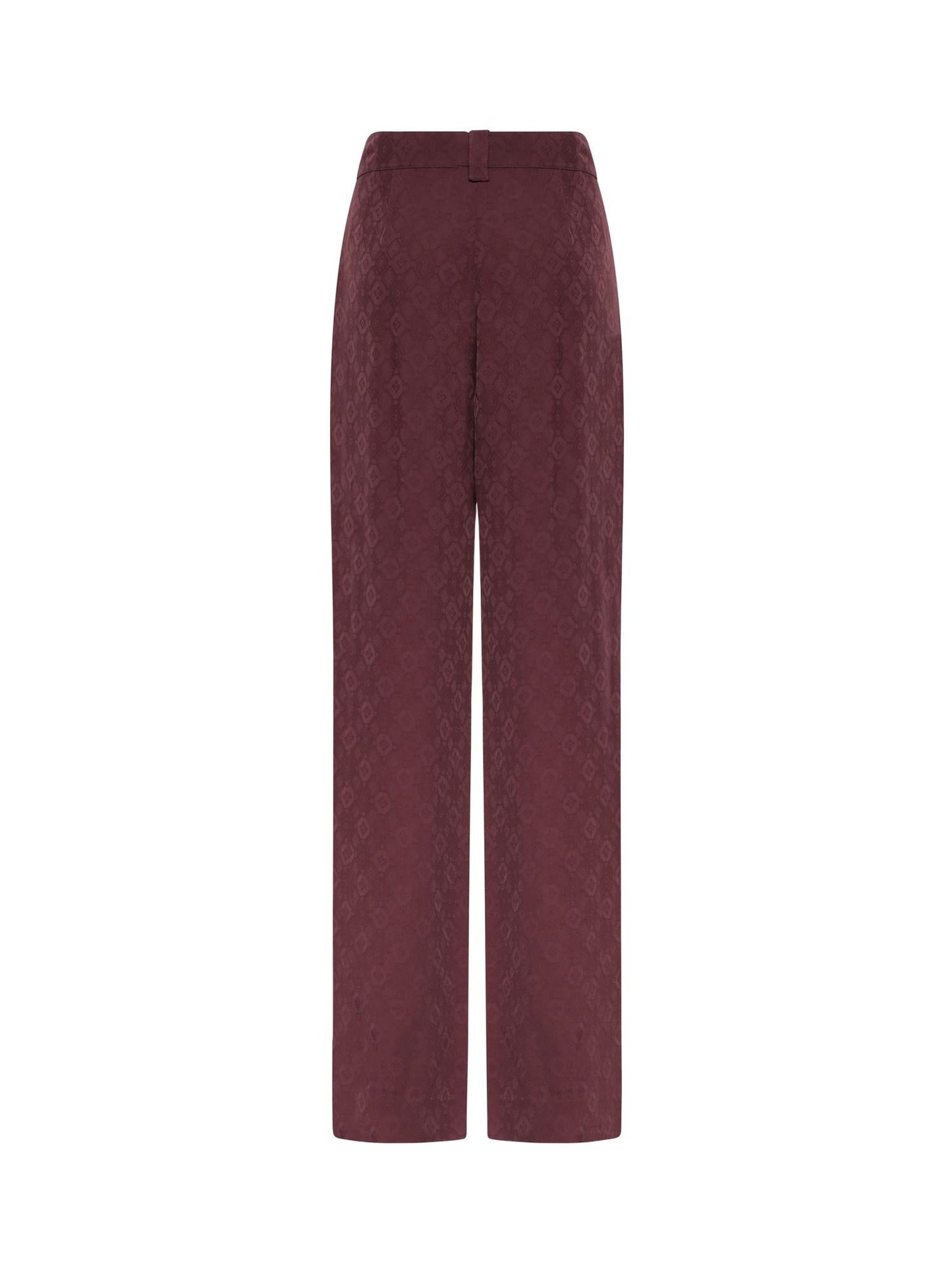 Pantaloni in jacquard con motivo cravatteria