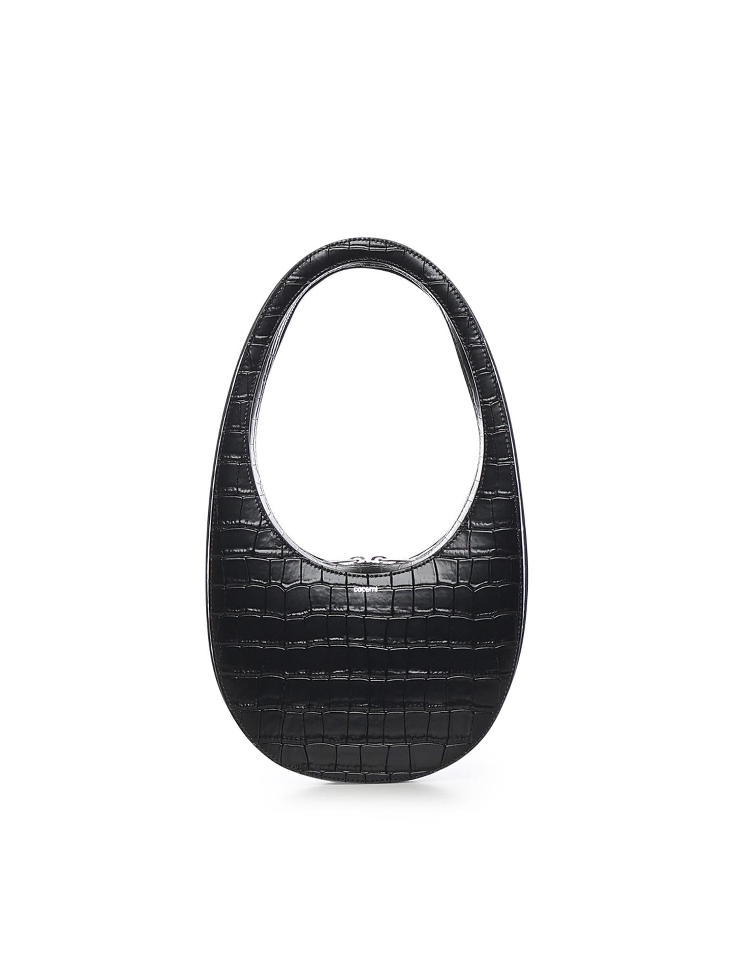 Borsa a spalla Croco Swipe in pelle