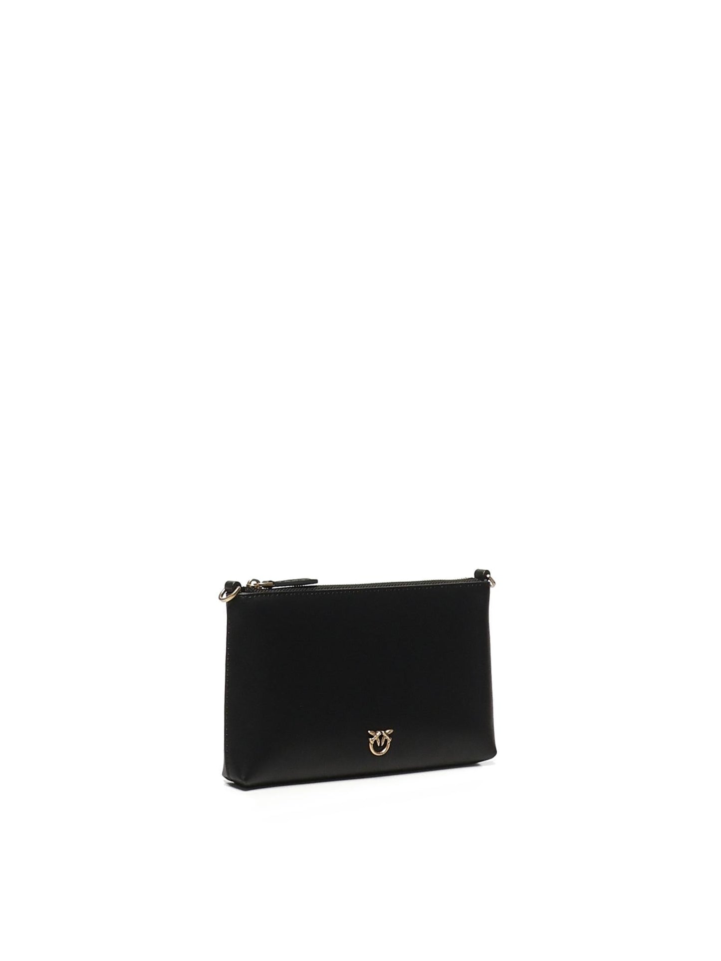 Pochette piatta in pelle con logo Love Birds