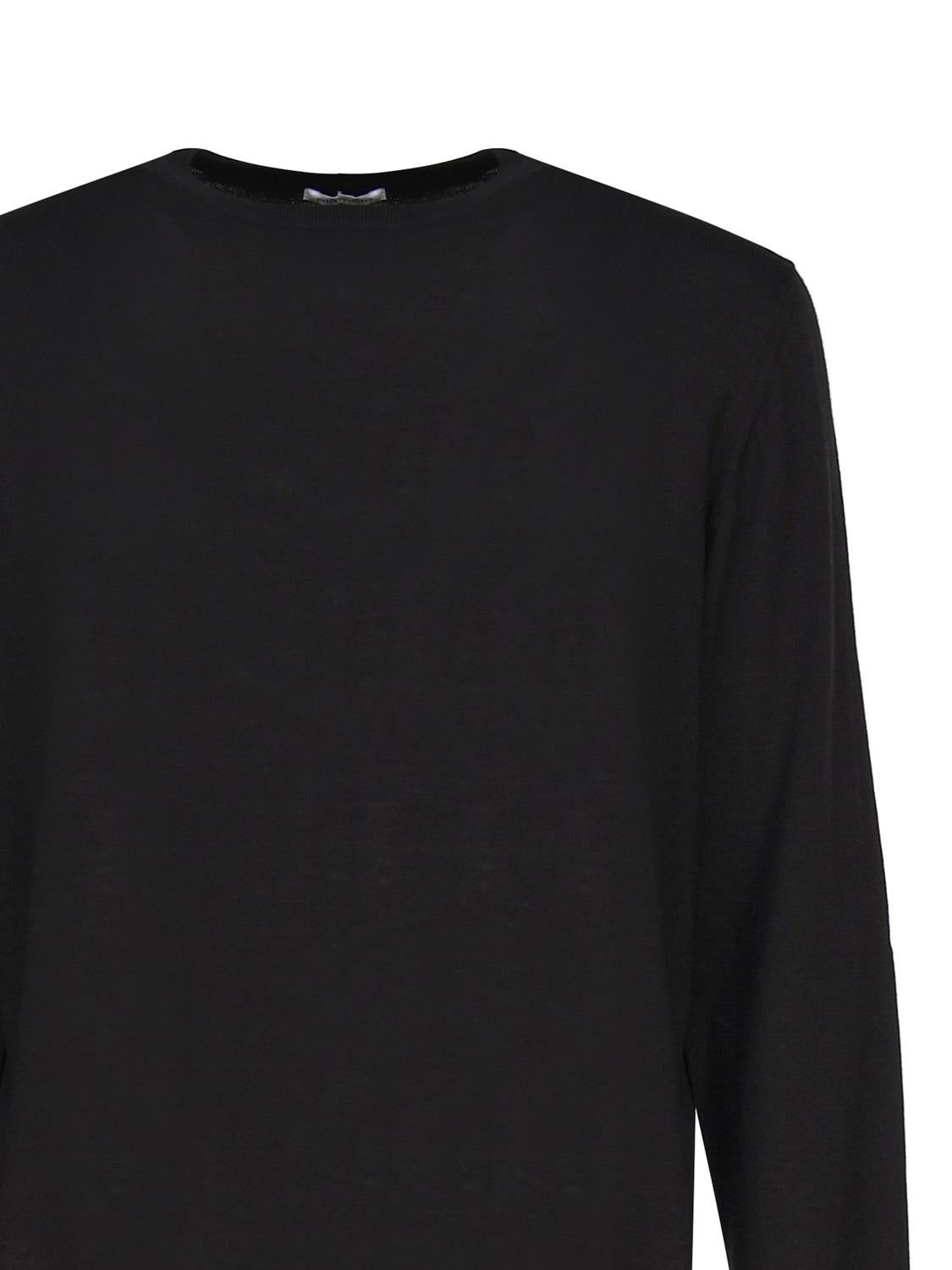 Maglia girocollo in cashmere e seta