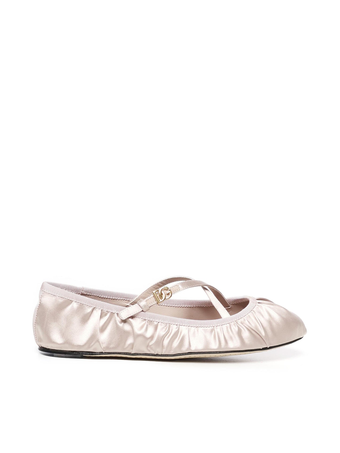 Ballerine in raso con logo