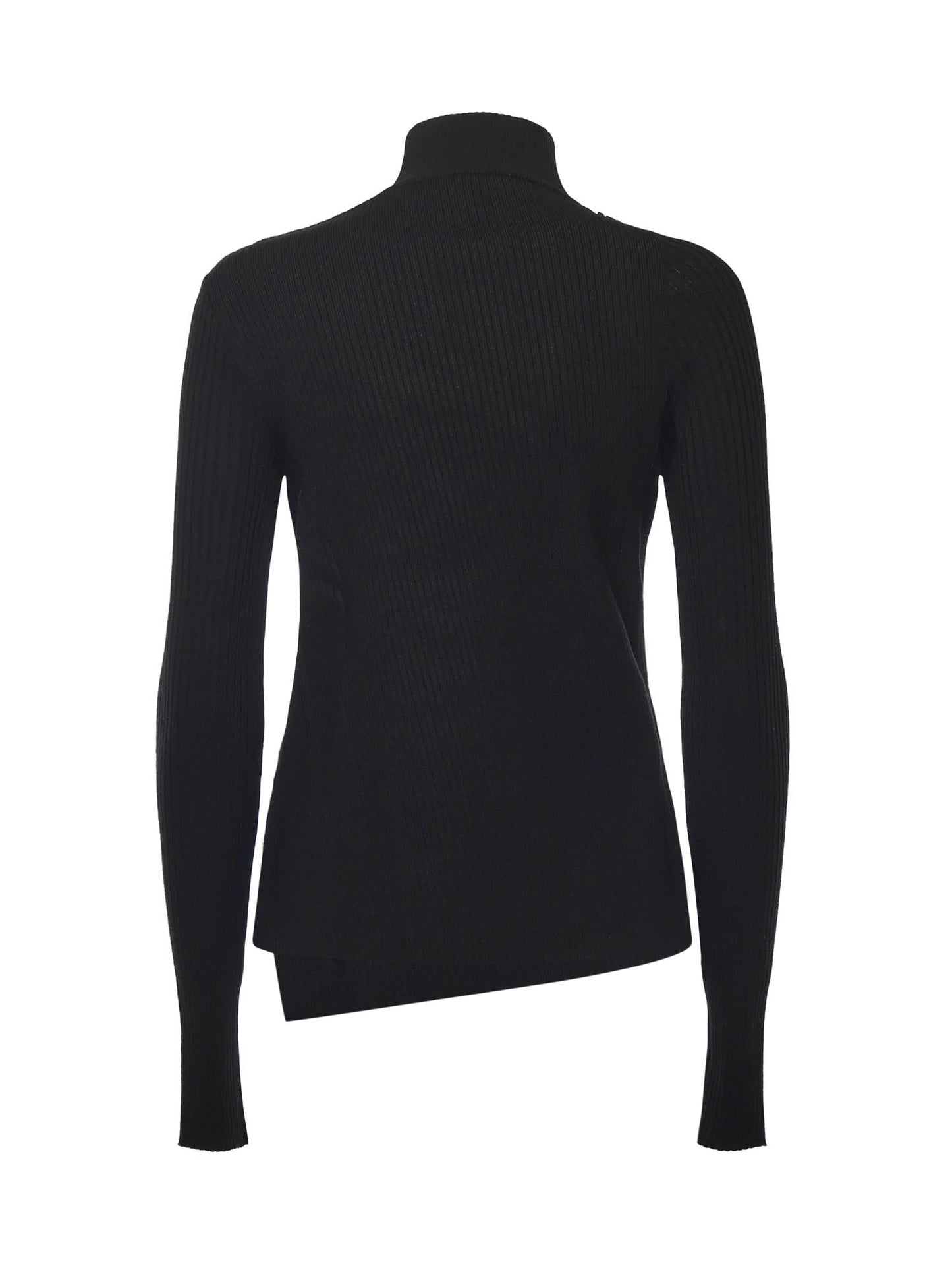 Maglione con bottoni obliqui