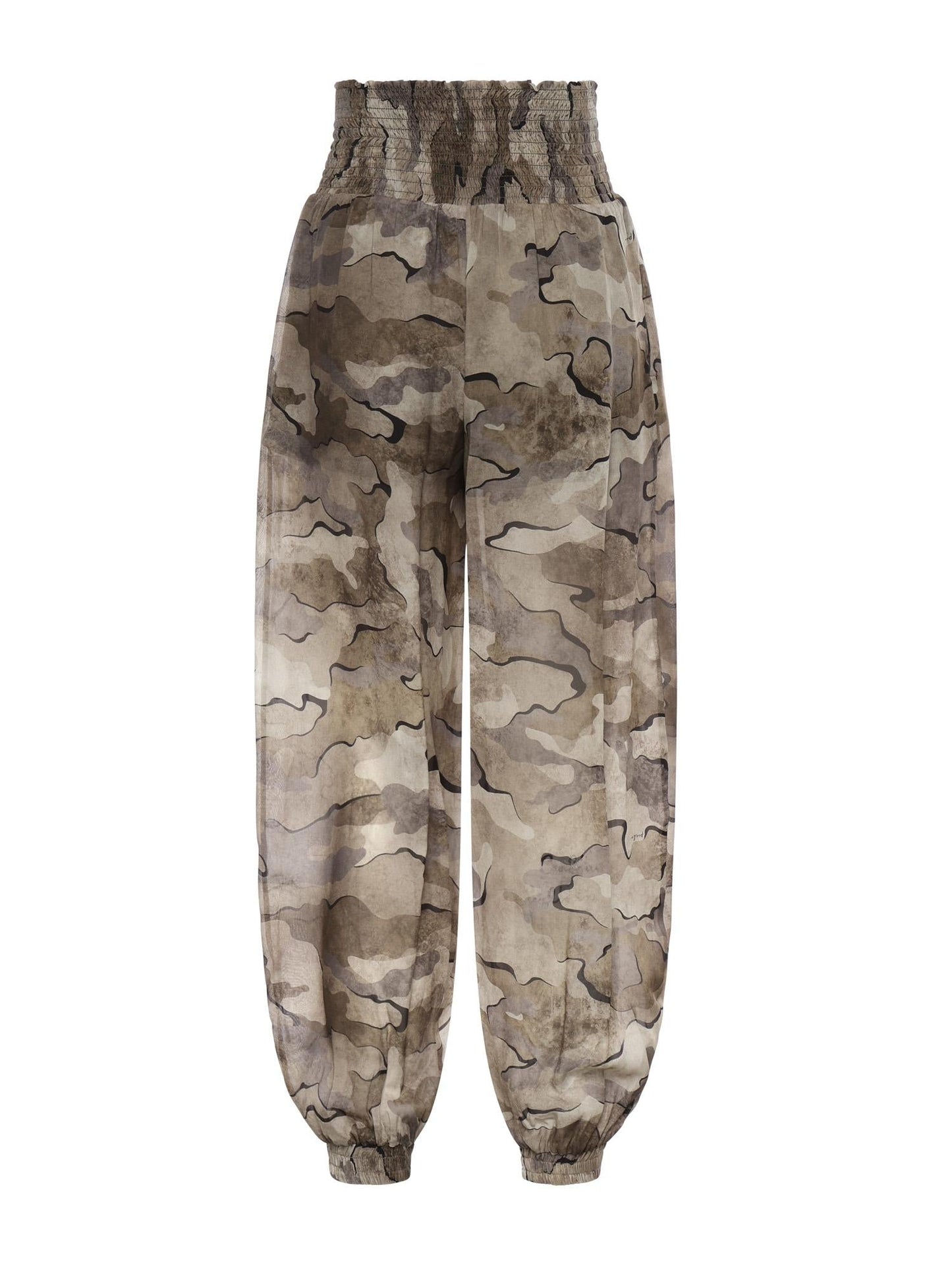 Pantaloni balloon camouflage