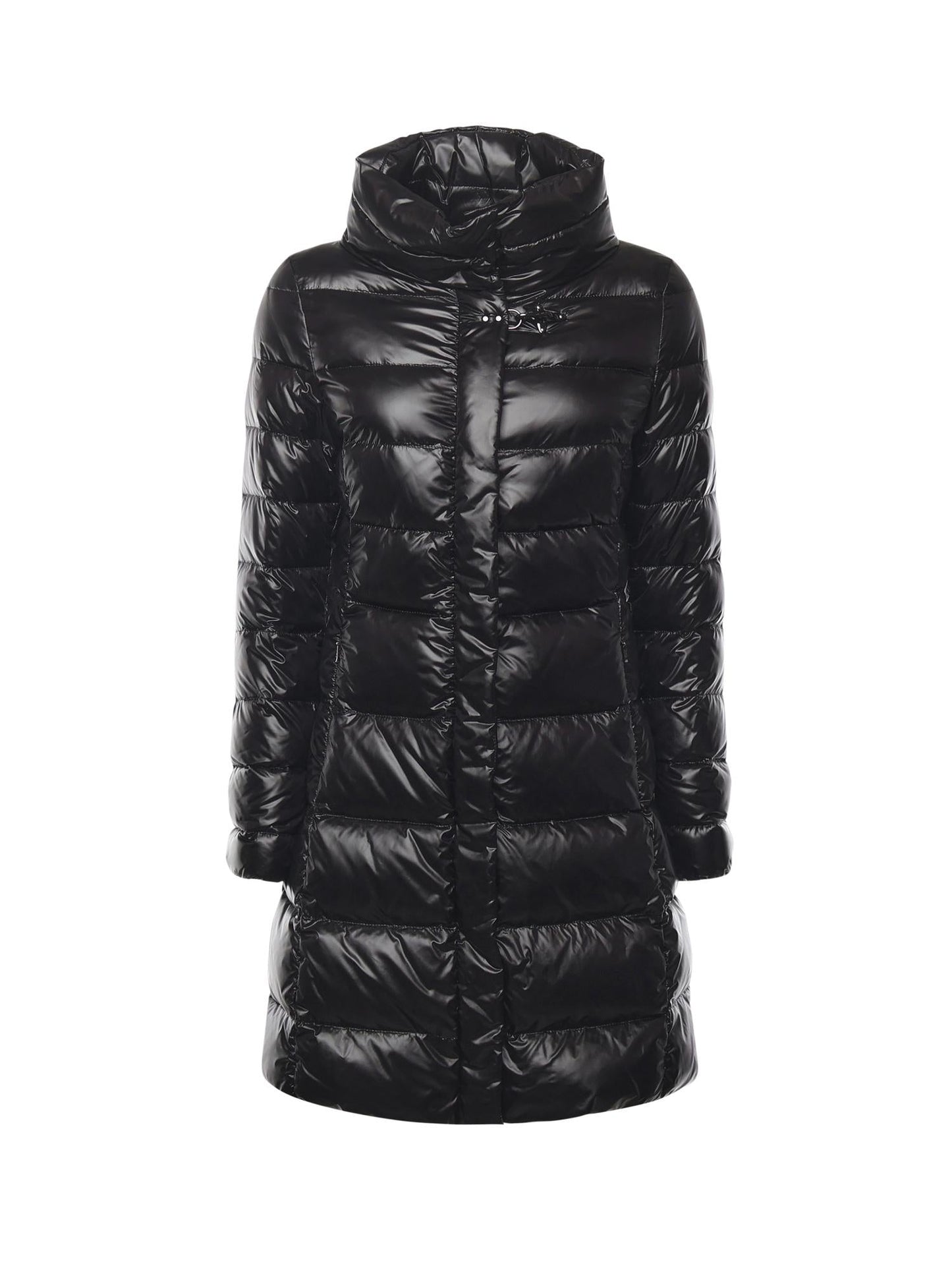Piumino lungo in nylon