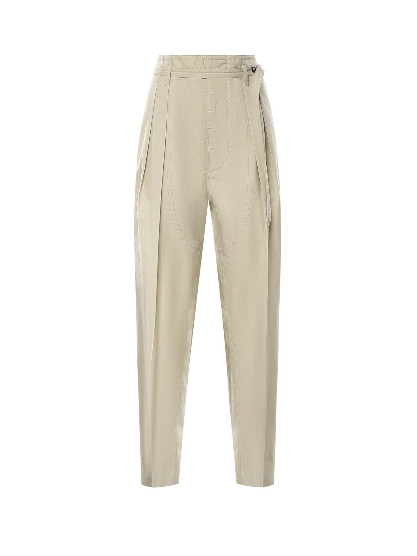 Pantaloni in cotone e lana leggera