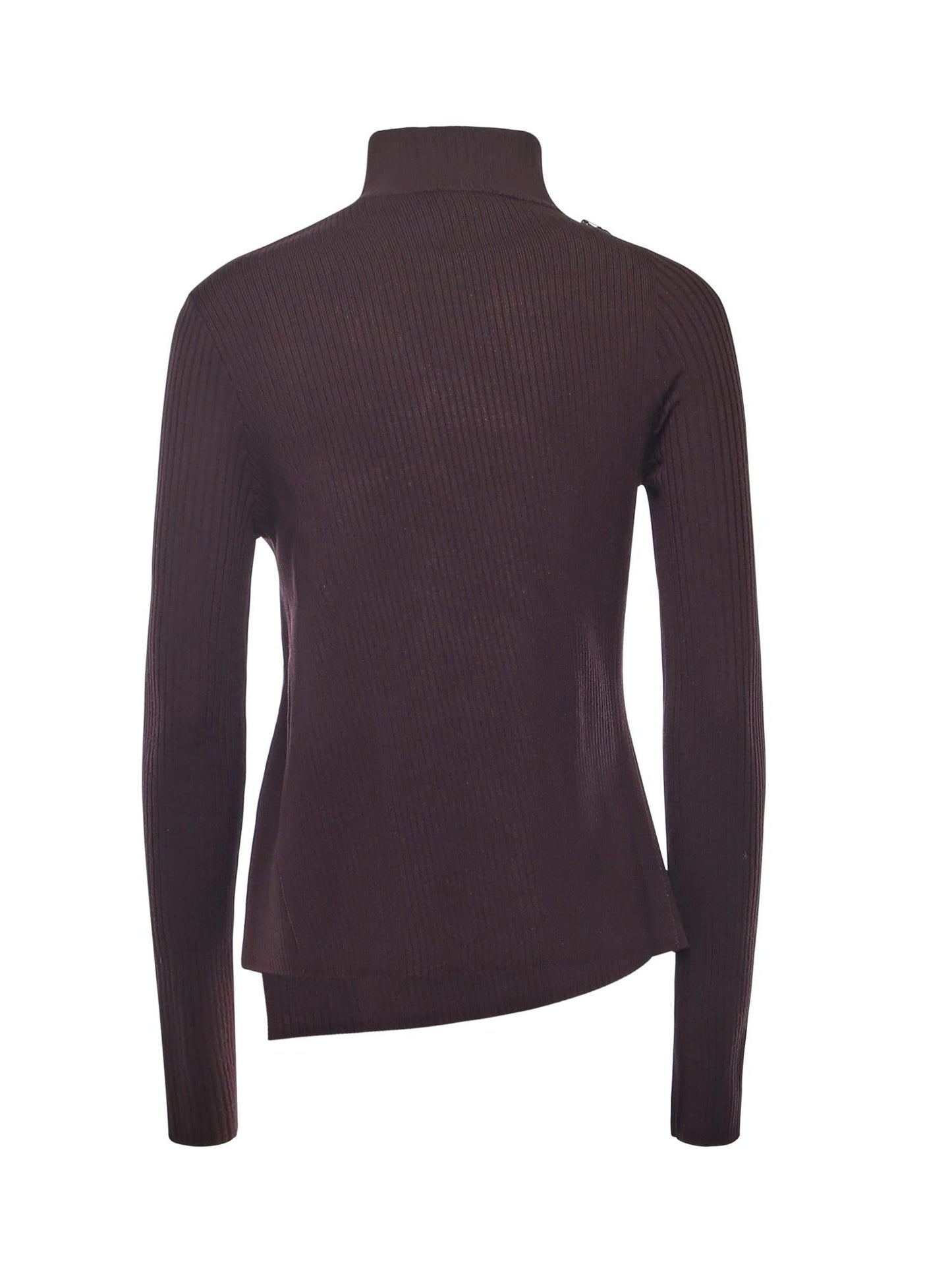 Maglione con bottoni obliqui