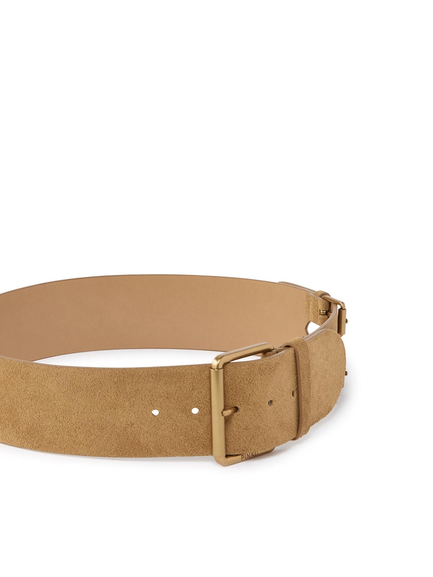 Cintura in pelle crosta con cinturini