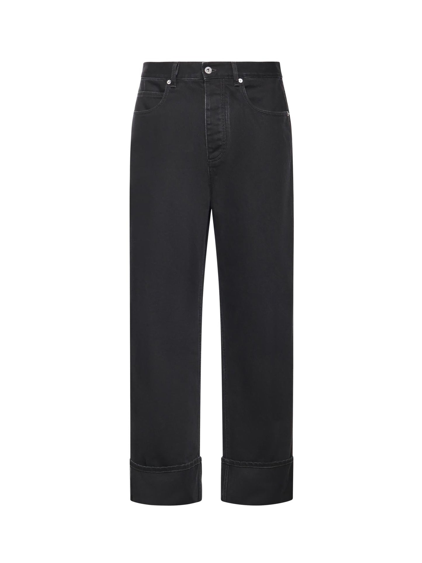 Jeans con risvolto in denim