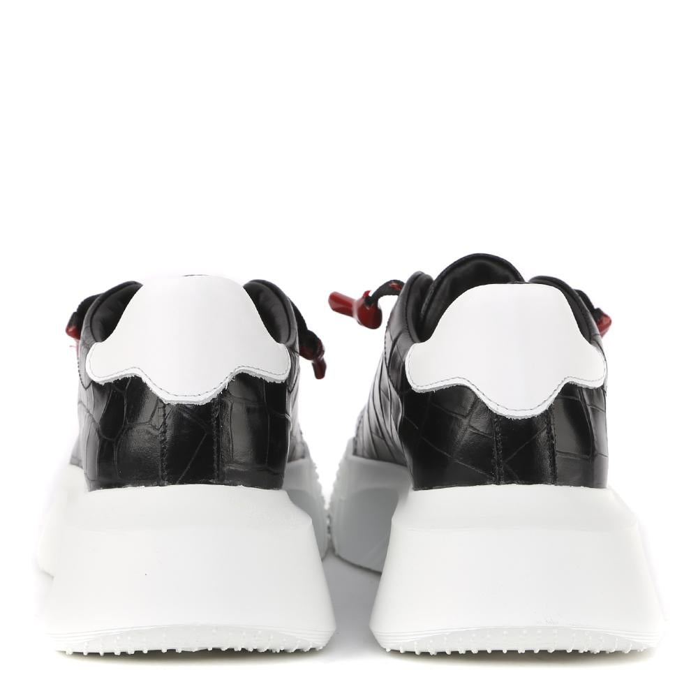 SNEAKERS NEMESIS IN PELLE STAMPA COCCODRILLO