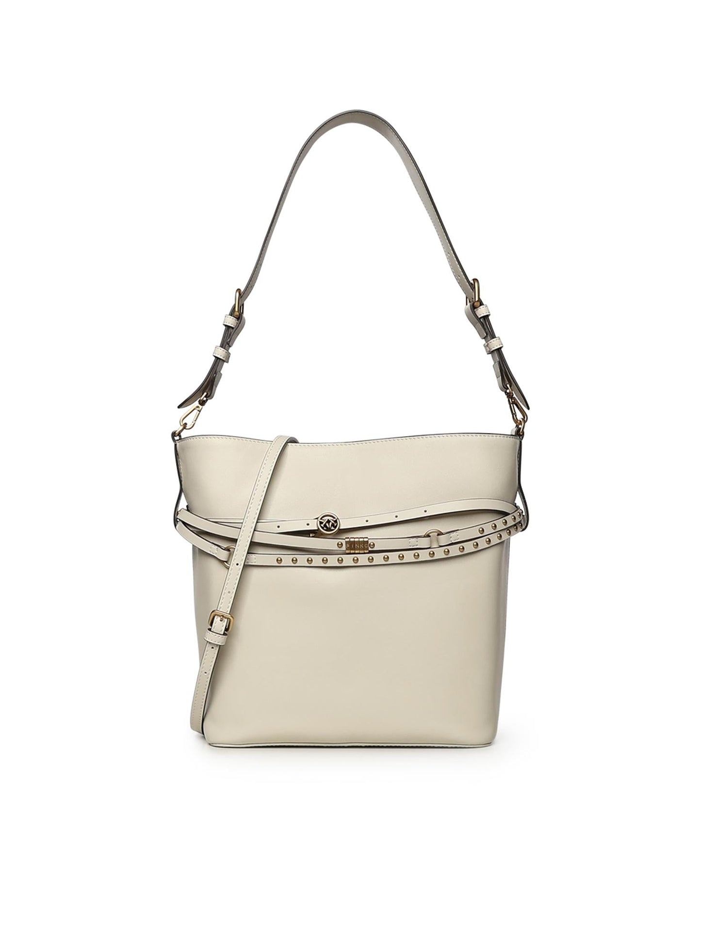 Borsa a spalla media Bucket Belt Bag in pelle