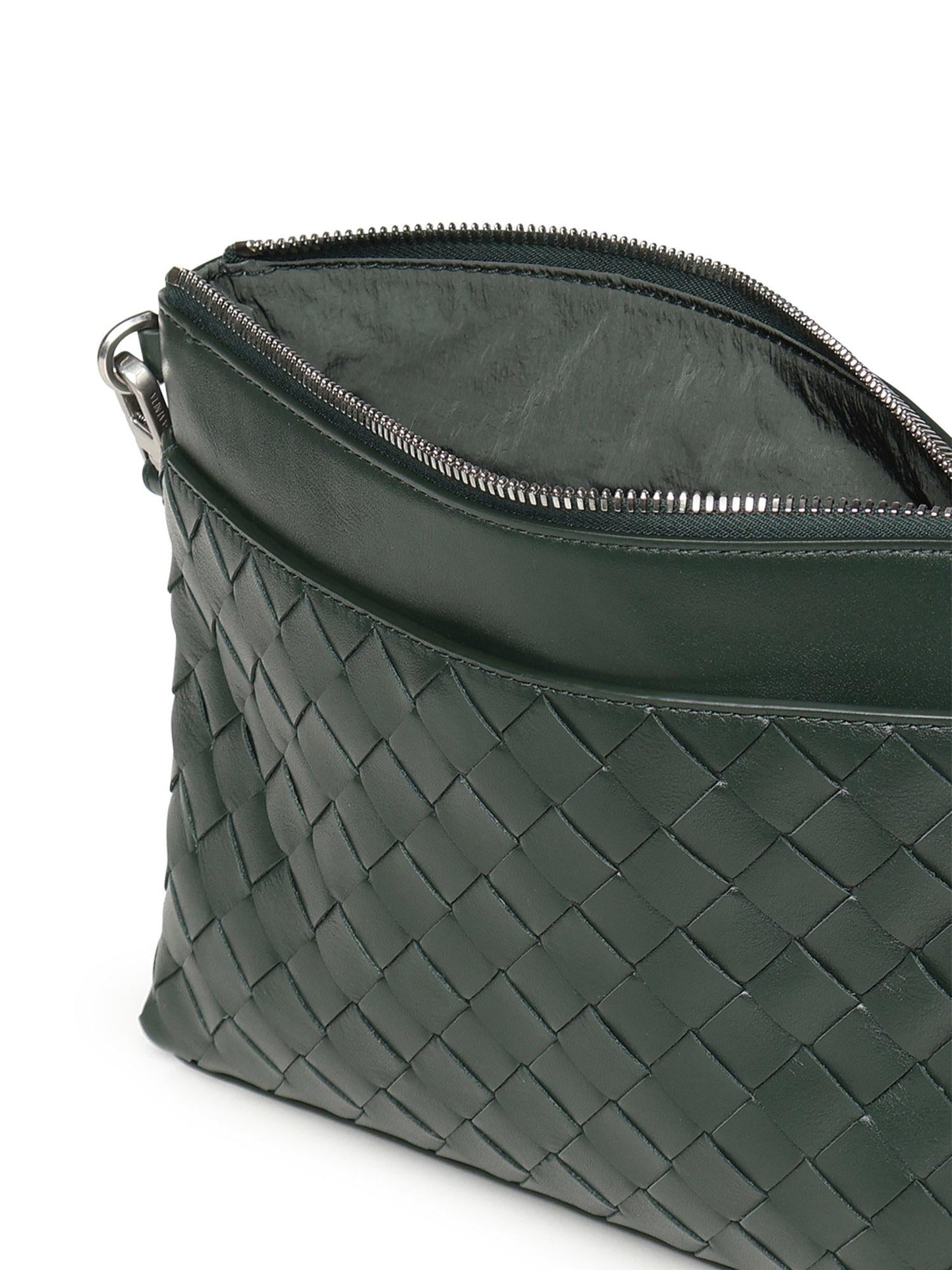 Pochette Intrecciato Prism in pelle