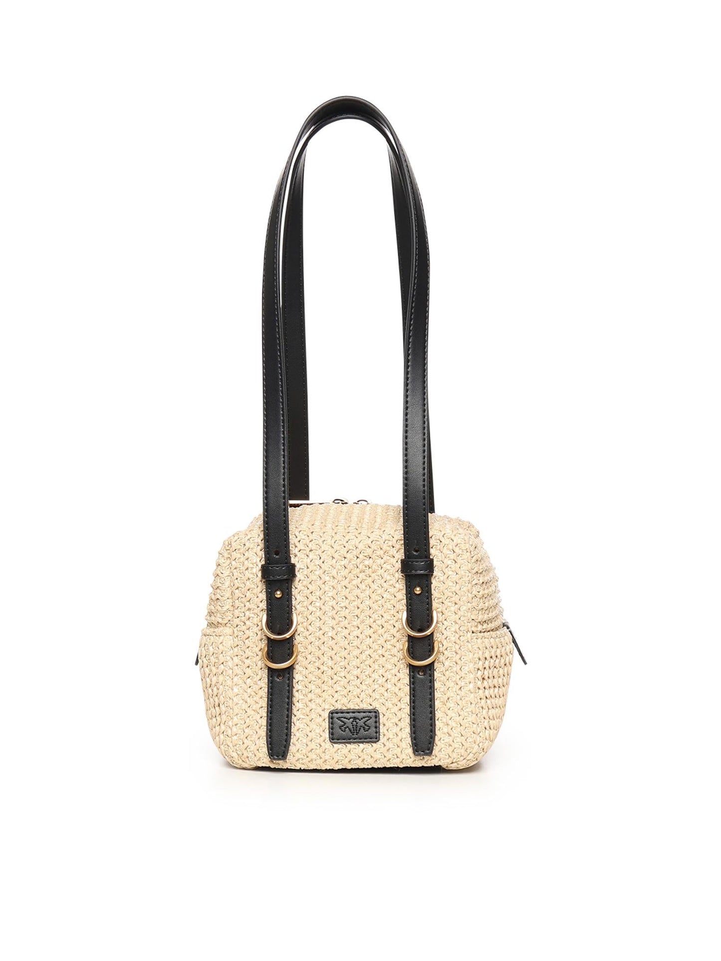 Borsa a tracolla Cubic Bag in rafia